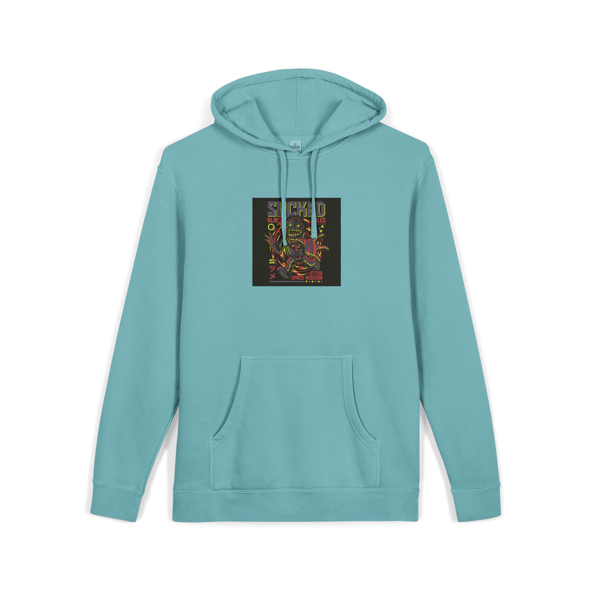 Sucked Black Holes Unisex Pigment Dyed Hoodie Embroidery - Image 11
