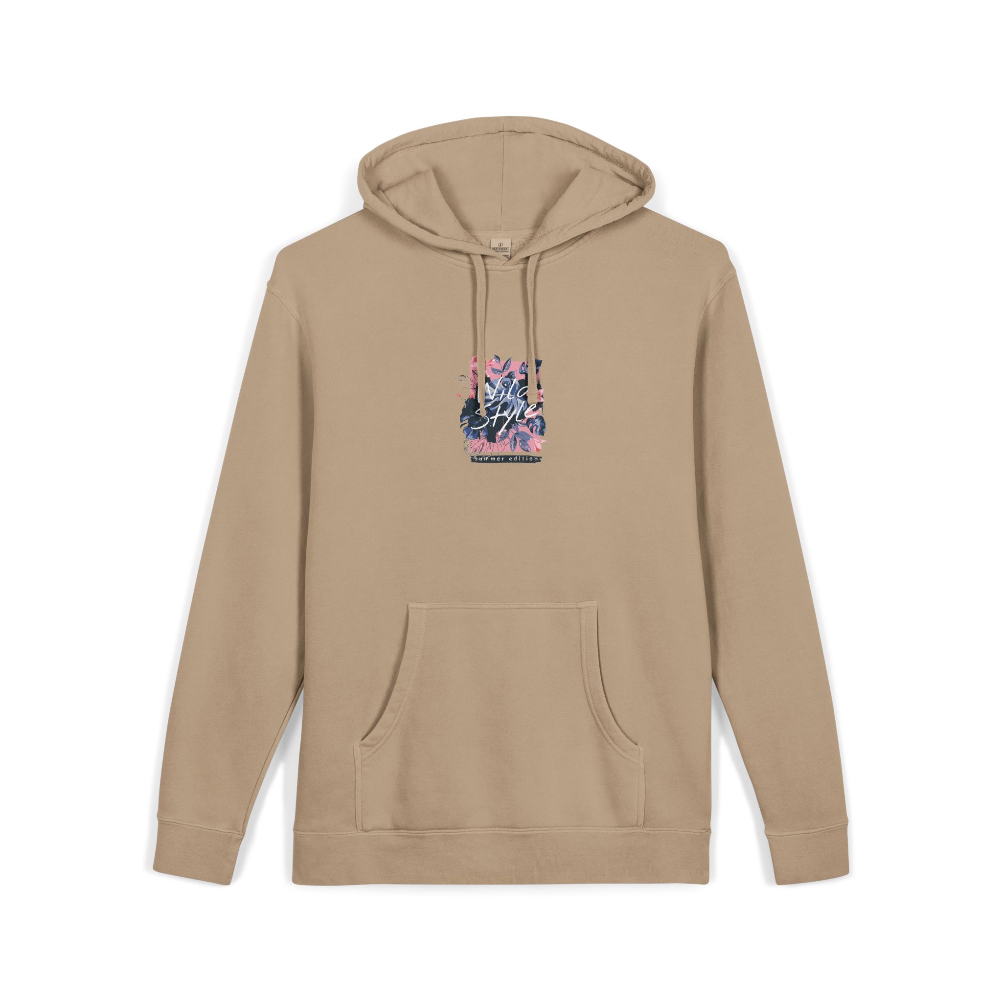 Wild Style Unisex Pigment Dyed Hoodie Embroidery - Image 7