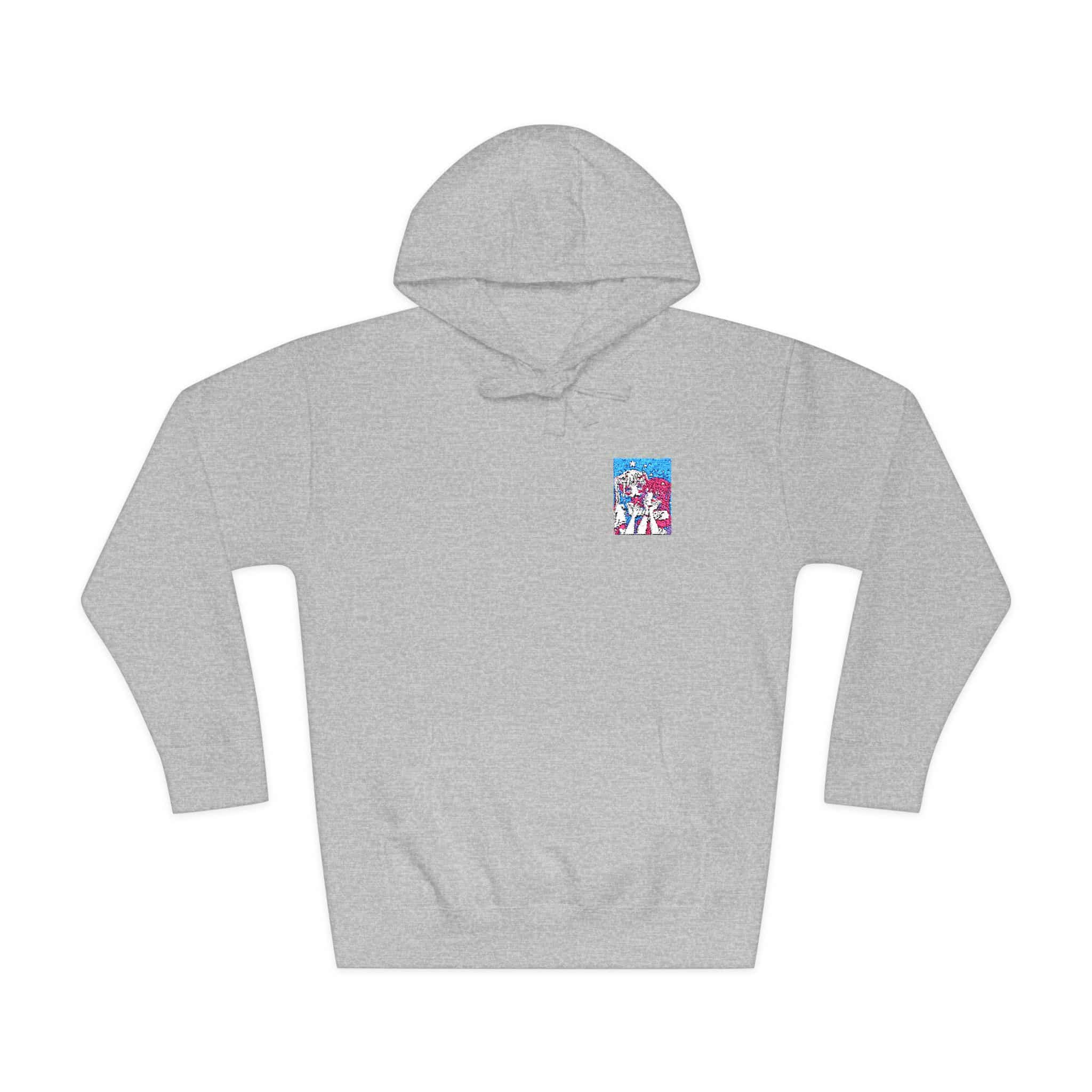 Portrait Anime Character With Stars (2) Unisex Fleece Hoodie - Image 13