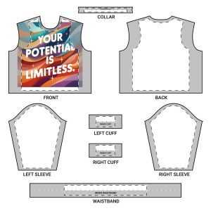 Your Potential Is Limitless Mens Crewneck Long Sleeve Sweatshirt Aop