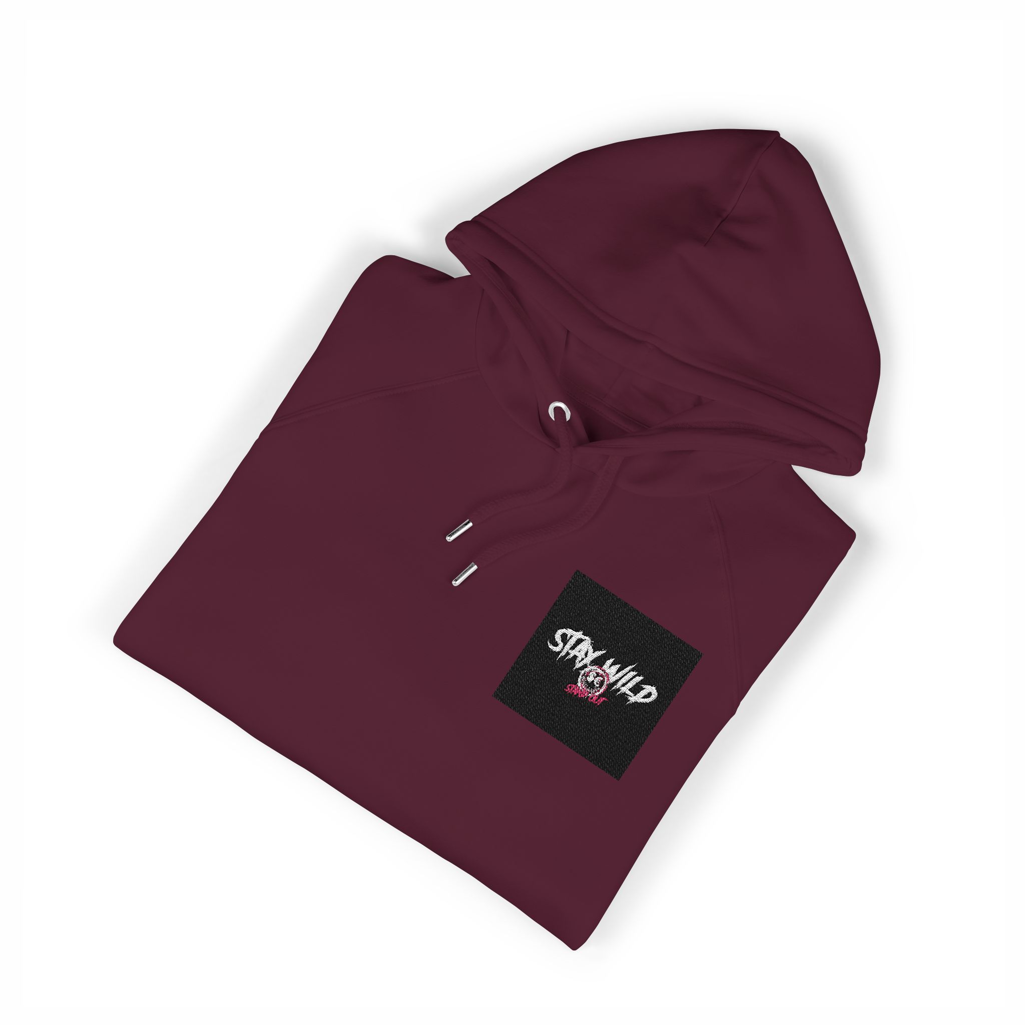 Stay Wild Stand Out Unisex Eco Raglan Hoodie Embroidery - Image 23