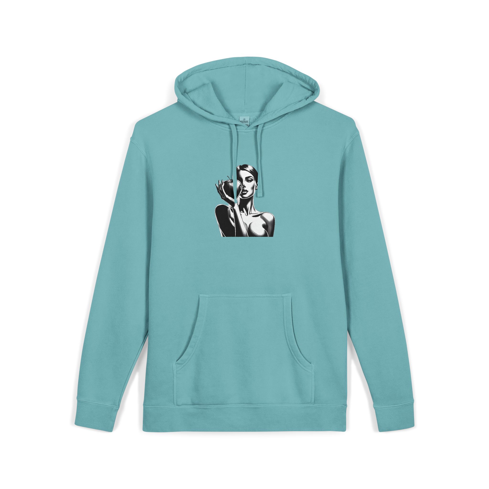Woman Apple 181409 Unisex Pigment Dyed Hoodie Embroidery - Image 11