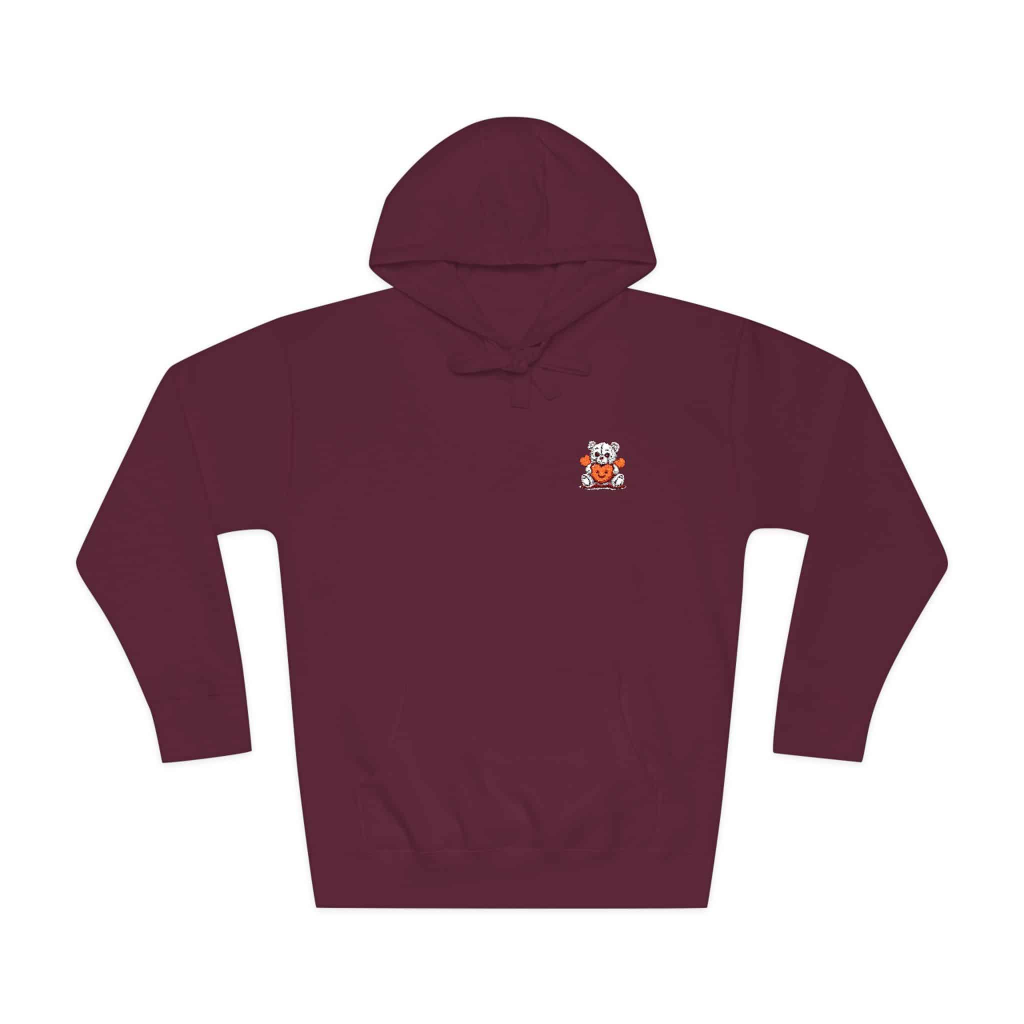 Cute Teddy Bear Unisex Fleece Hoodie - Image 29