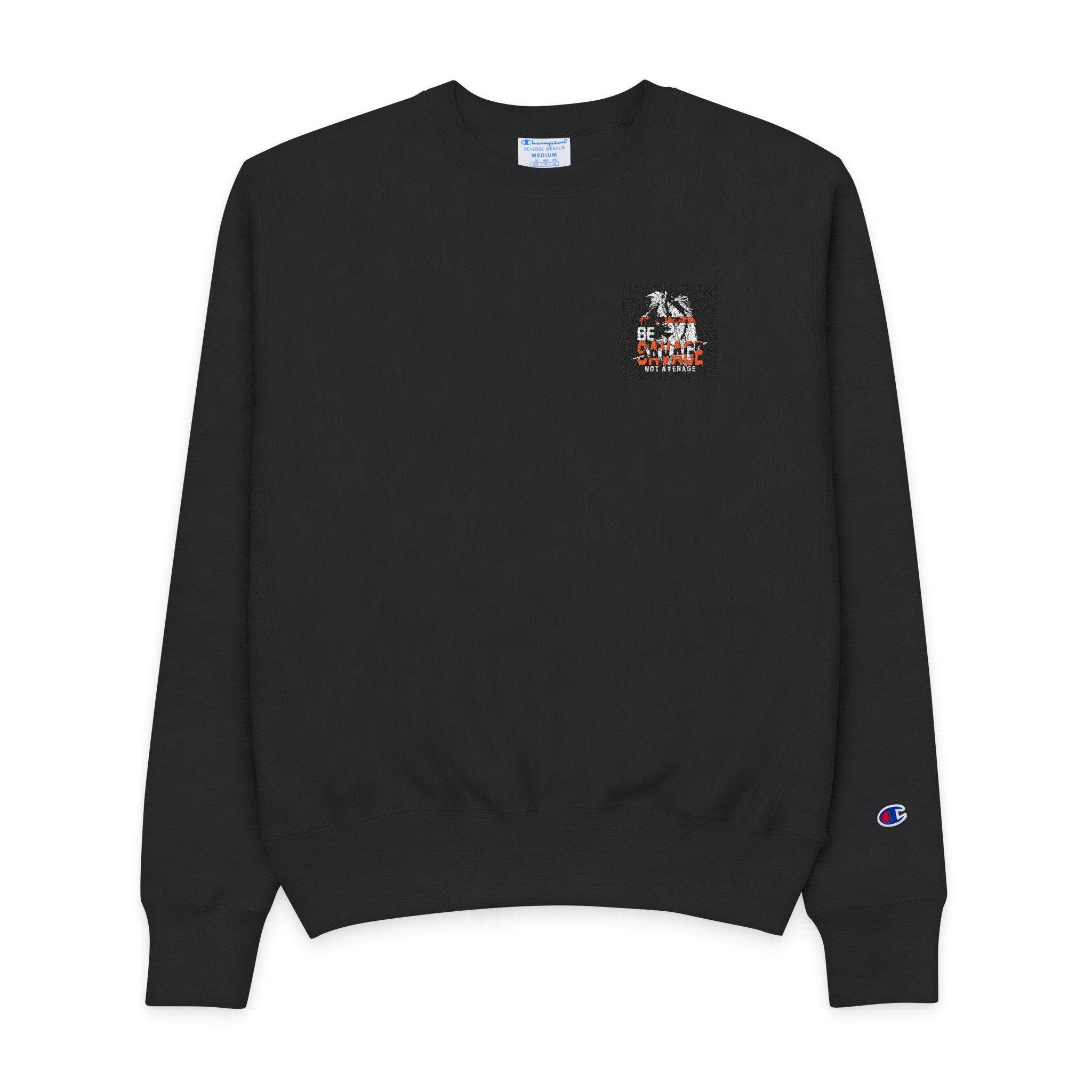 Be Savage Not Average Copia Mens Champion Crewneck Sweatshirt