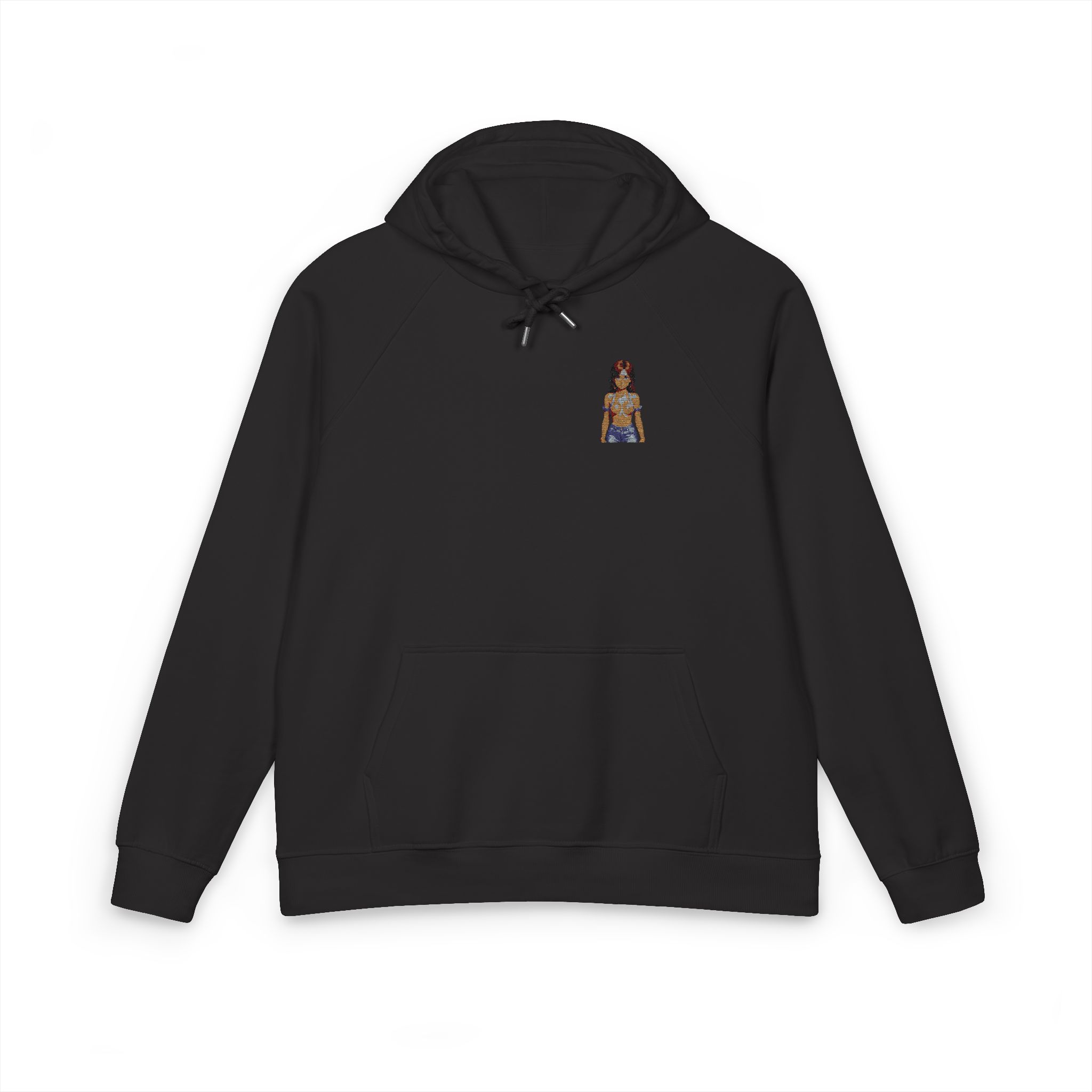 Super Sexy Girl V22 Unisex Eco Raglan Hoodie Embroidery - Image 17