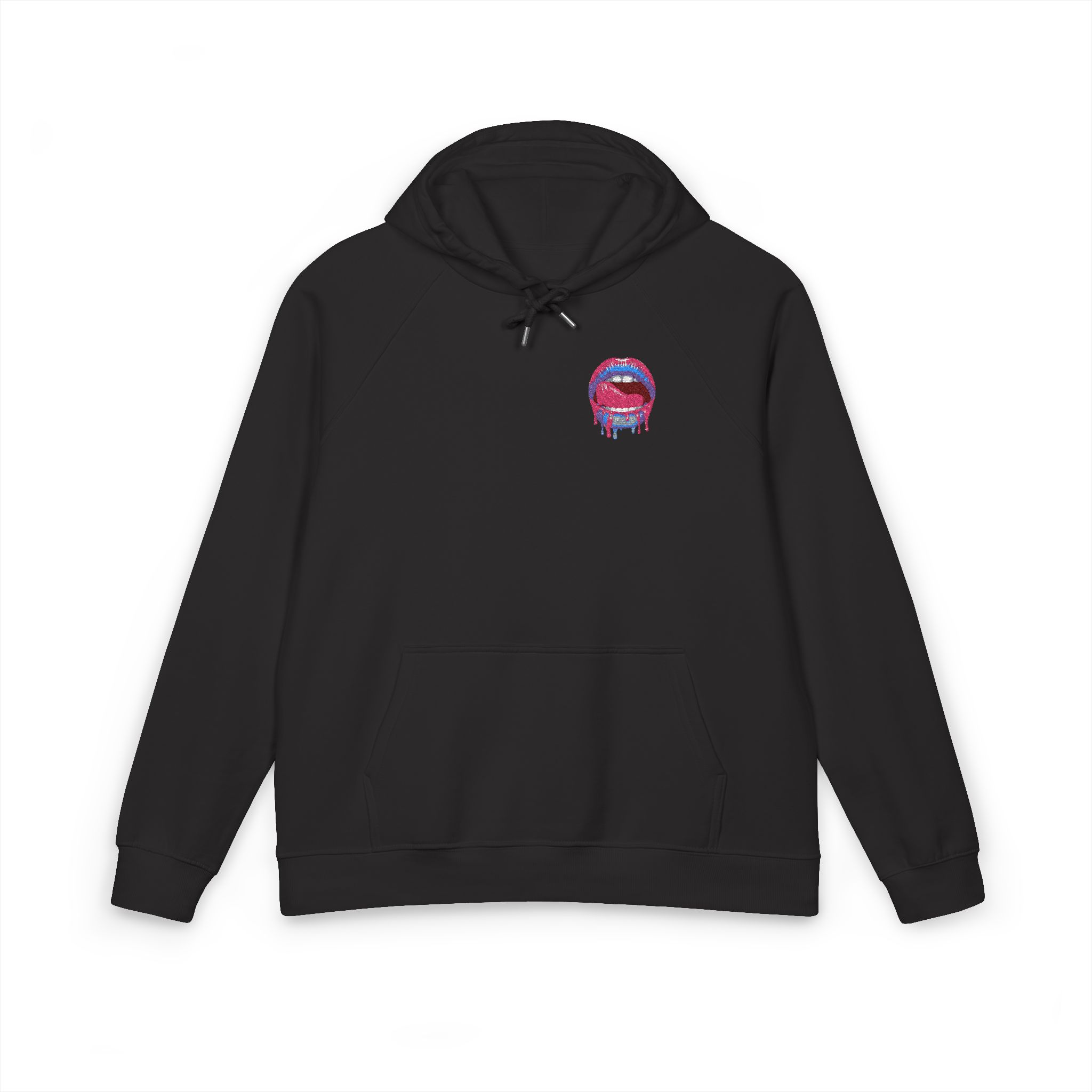 Sexy Lips V11 Unisex Eco Raglan Hoodie Embroidery - Image 17