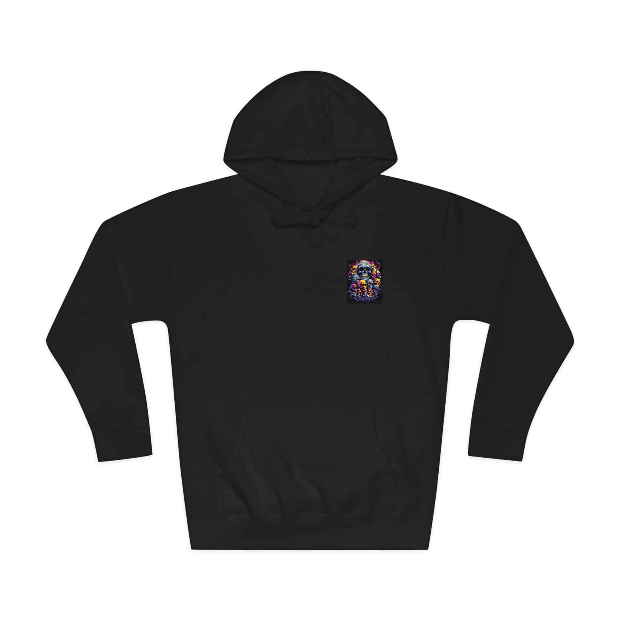 Colorful Human Skull Ai Design (1) Unisex Fleece Hoodie - Image 33