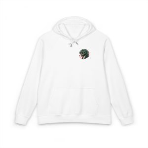 Godzilla the King Unisex Eco Raglan Hoodie Embroidery