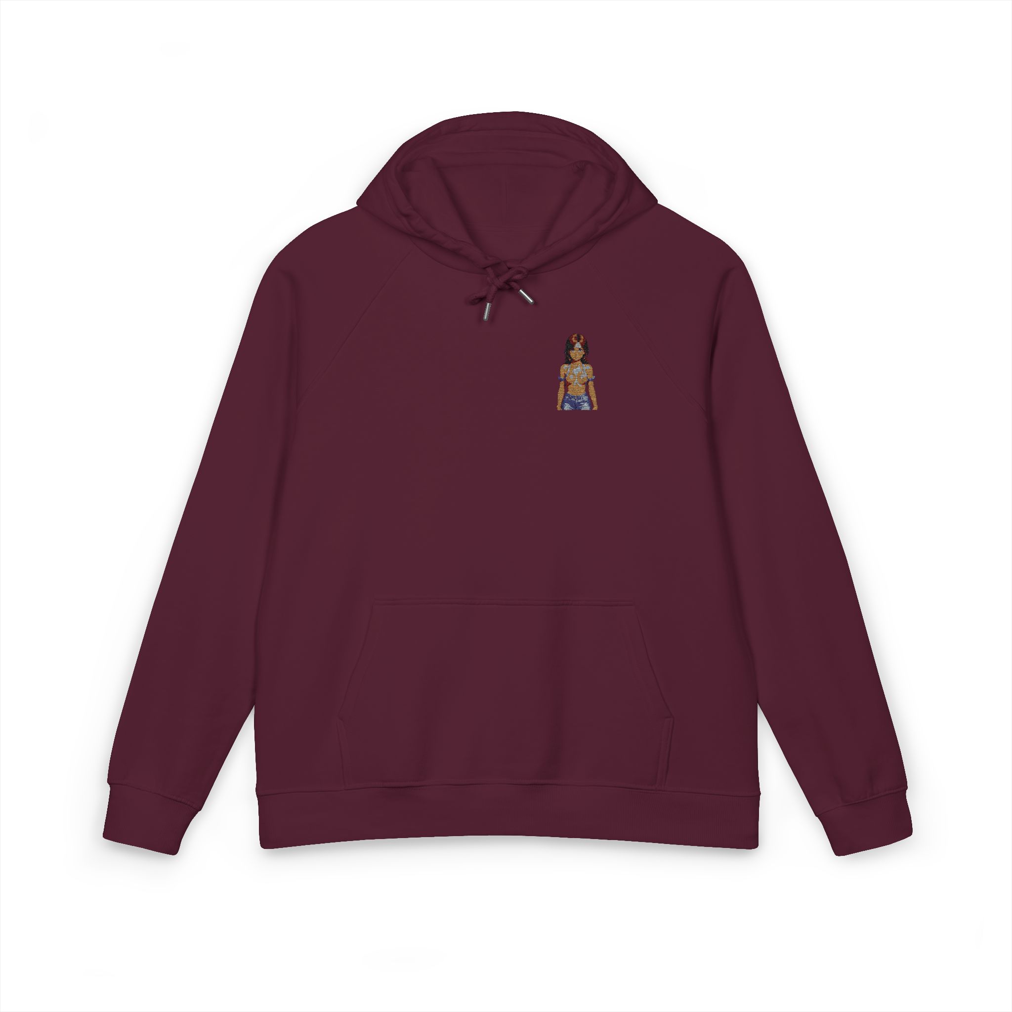 Super Sexy Girl V22 Unisex Eco Raglan Hoodie Embroidery - Image 21