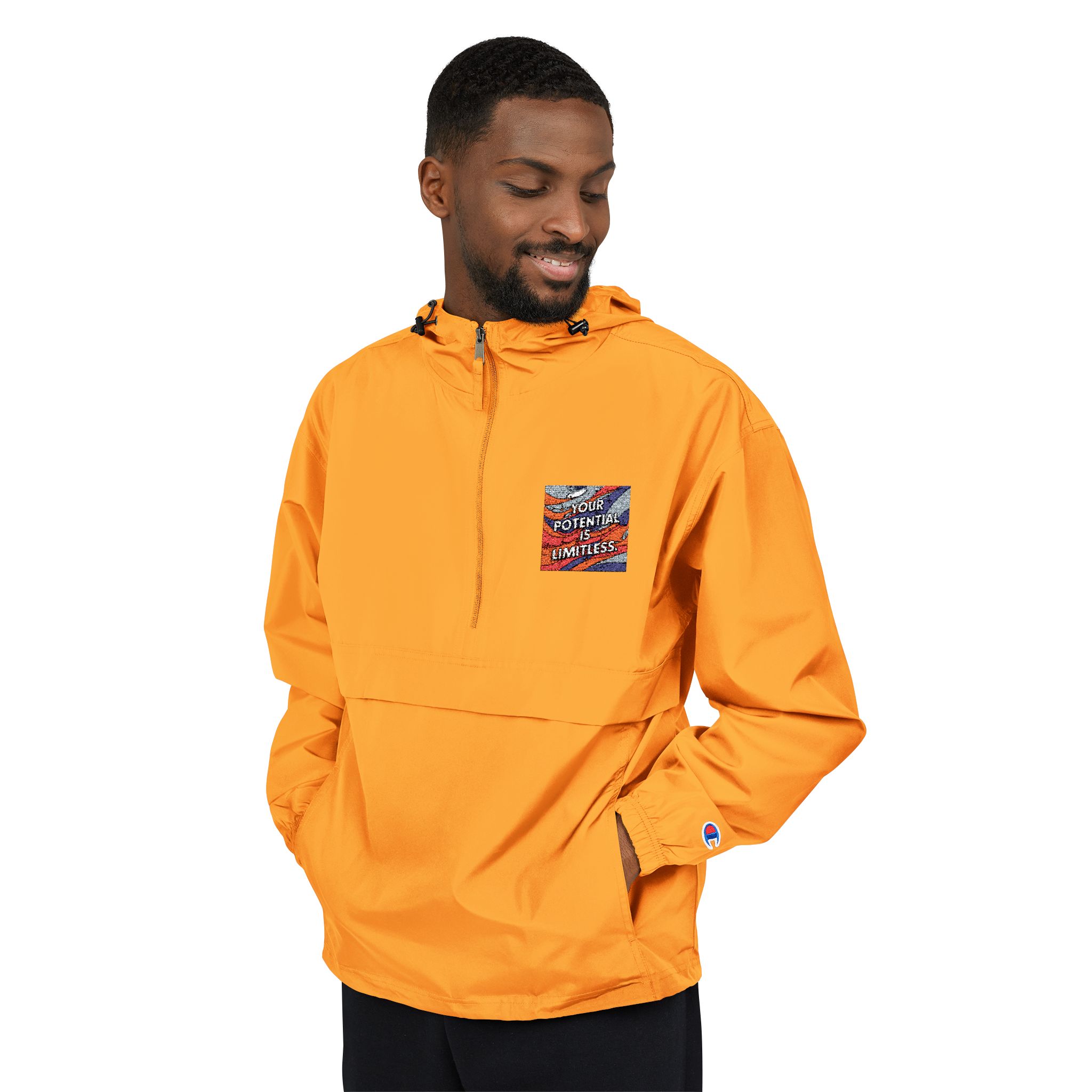 Your Potential Is Limitless Champion Unisex Packable Anorak Jacket - Image 3