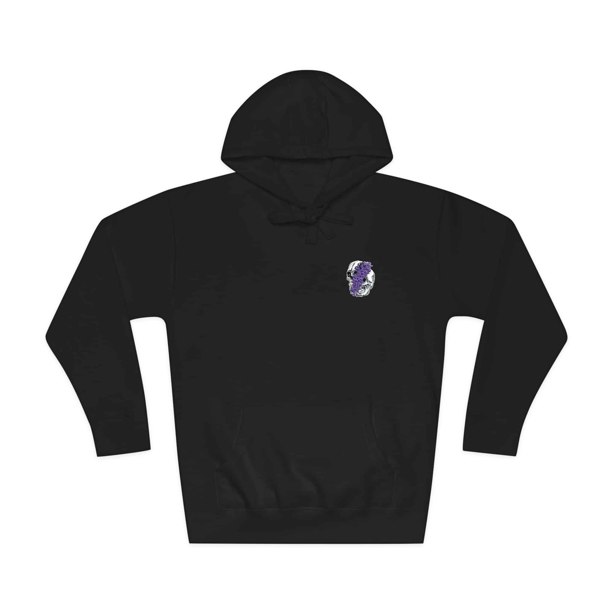 Ilustracion Floral Craneo Unisex Fleece Hoodie - Image 33