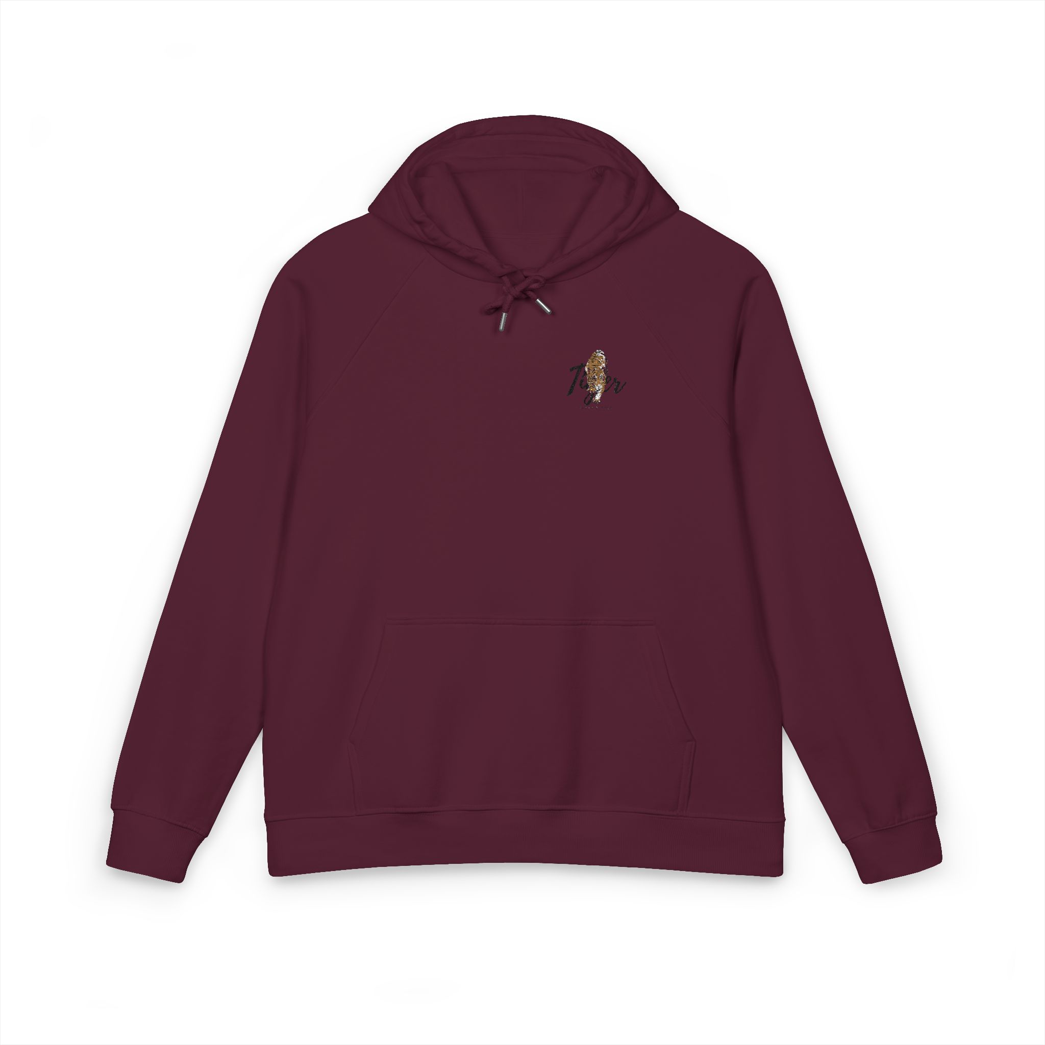 Tiger Brave & Bold Unisex Eco Raglan Hoodie Embroidery - Image 21