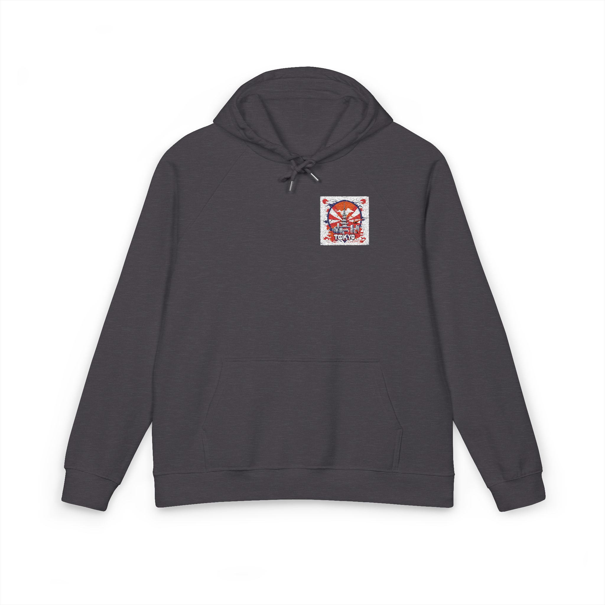 Tokyo V1 Unisex Eco Raglan Hoodie Embroidery - Image 9