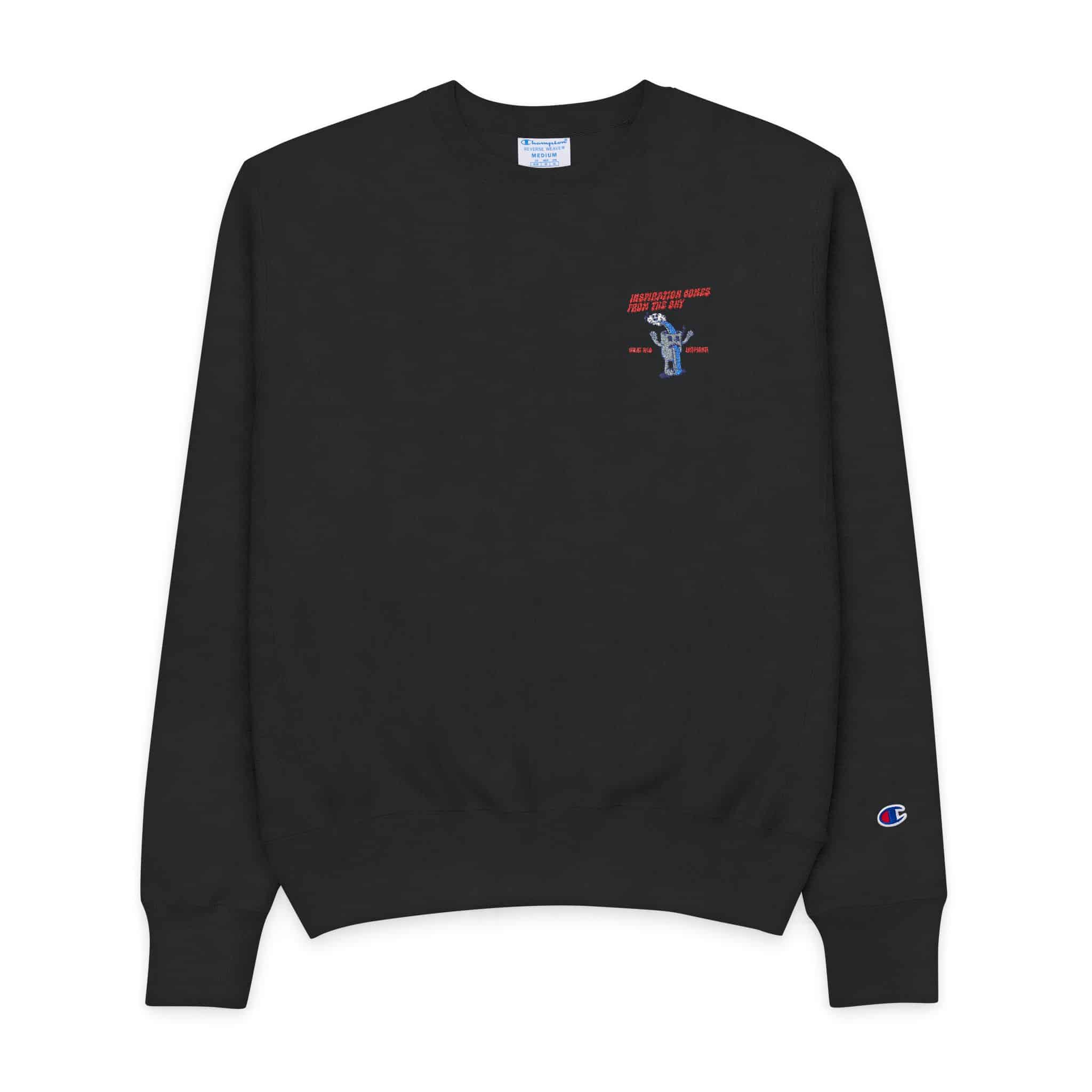 Inspieration Comes From the Sky Mens Champion Crewneck Sweatshirt