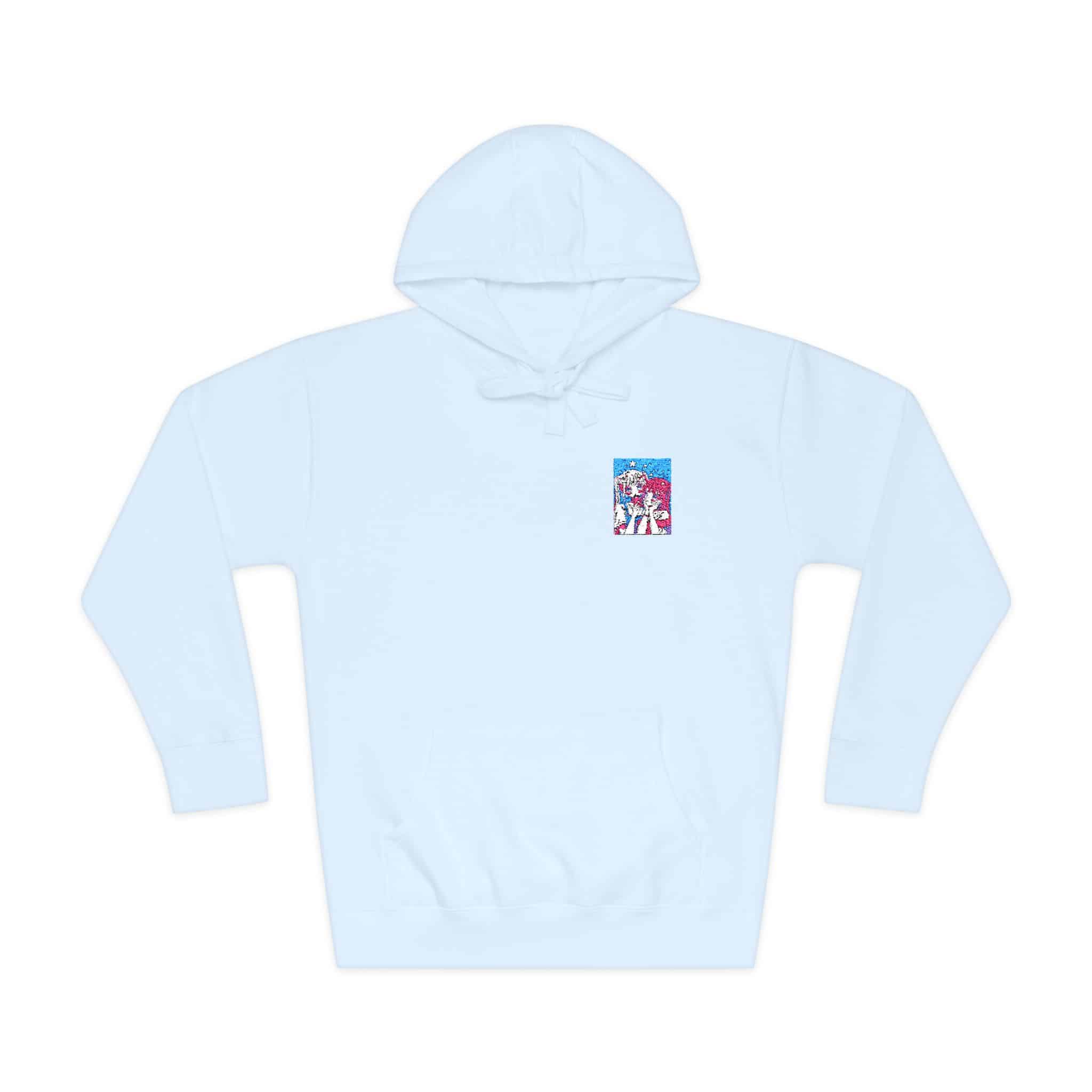 Portrait Anime Character With Stars (2) Unisex Fleece Hoodie - Image 9