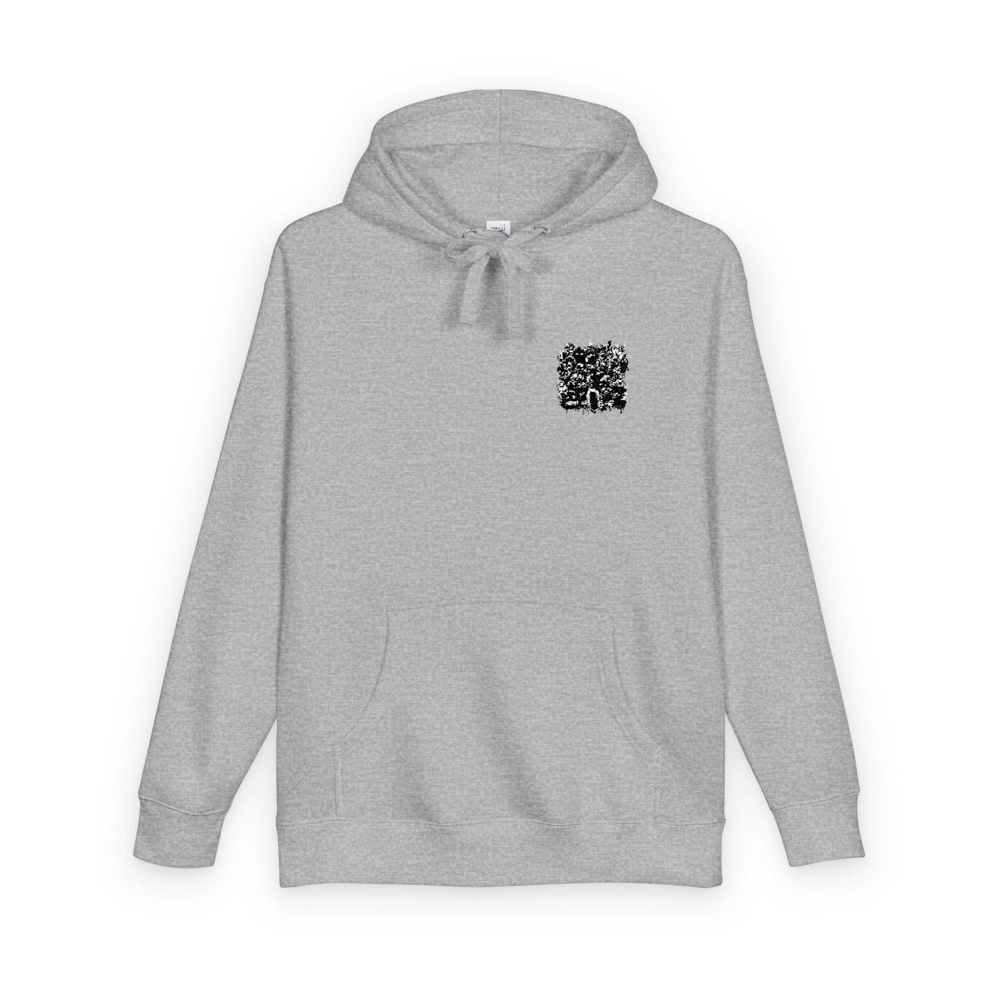 Cluster Grotesque Cartoon Monsters With Open Mouths Fangs Unisex Fleece Hoodie - Image 14