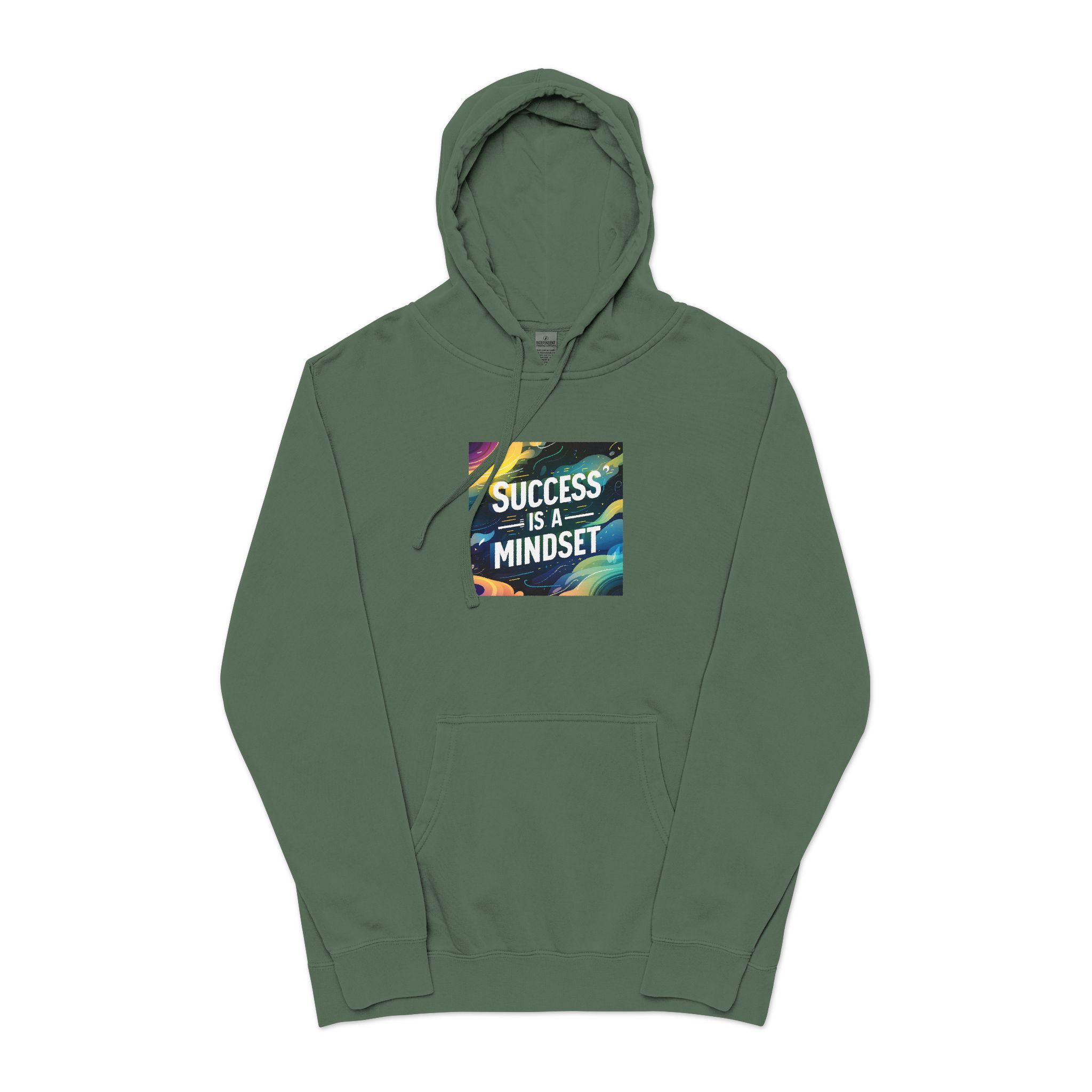 Success Is A Mindset Unisex Pigment Dyed Hoodie Embroidery - Image 13