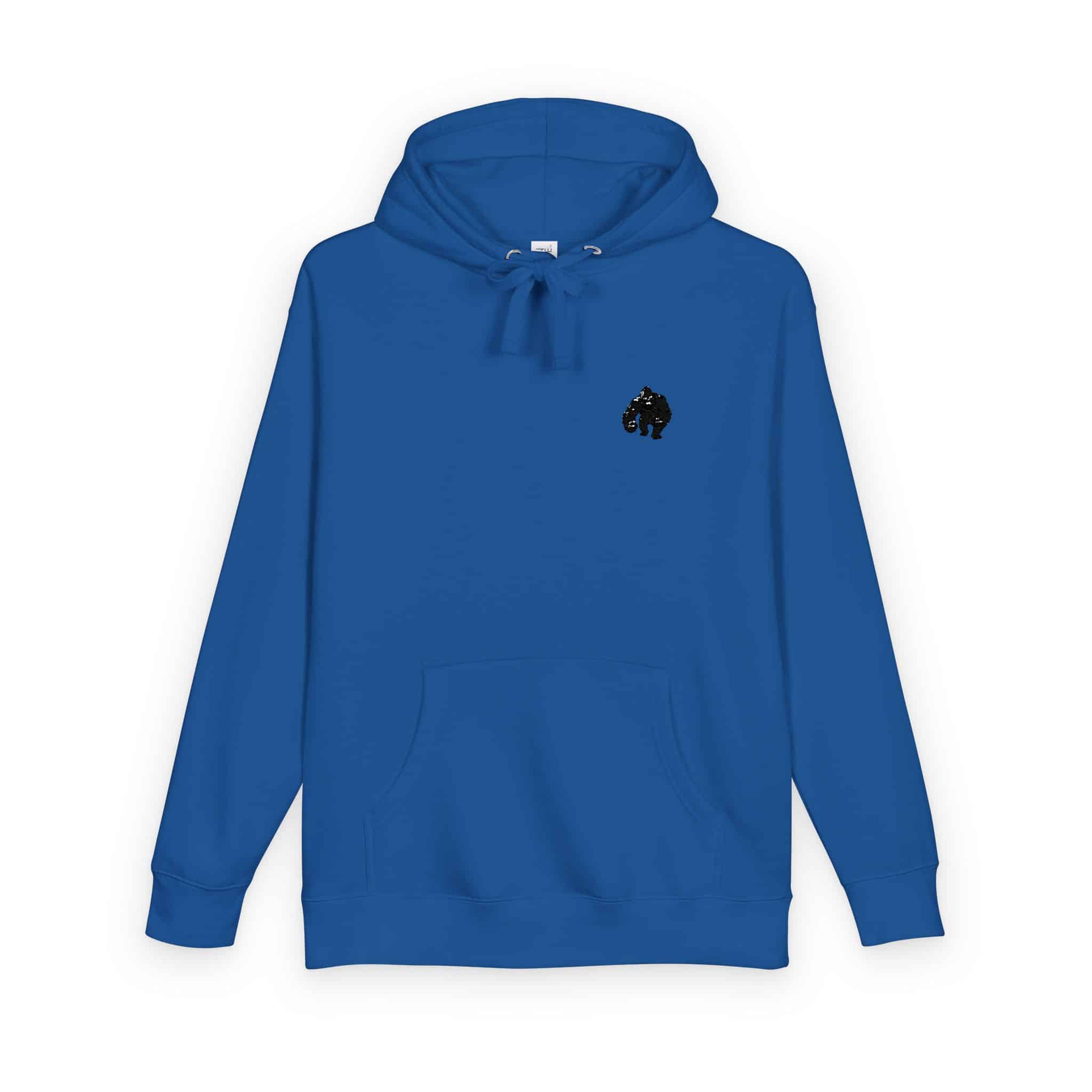 Powerful Gorilla Mascot Vector Illustration Gorilla Mascot Gorilla Vector Silhouettes (1) Unisex Fleece Hoodie - Image 18