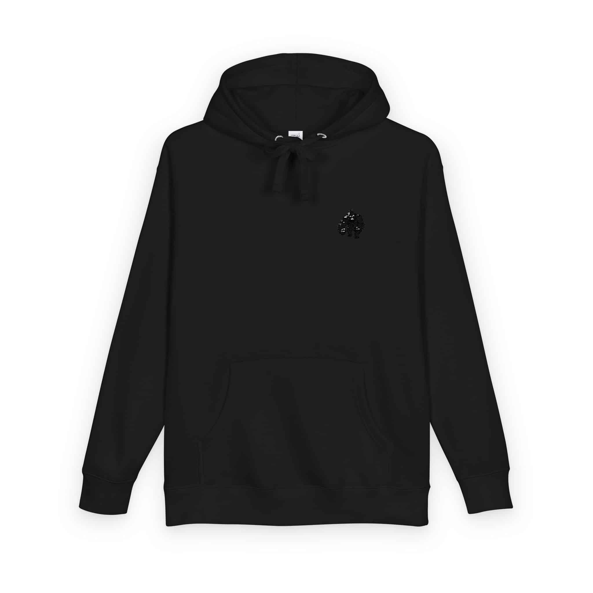 Powerful Gorilla Mascot Vector Illustration Gorilla Mascot Gorilla Vector Silhouettes (1) Unisex Fleece Hoodie - Image 34