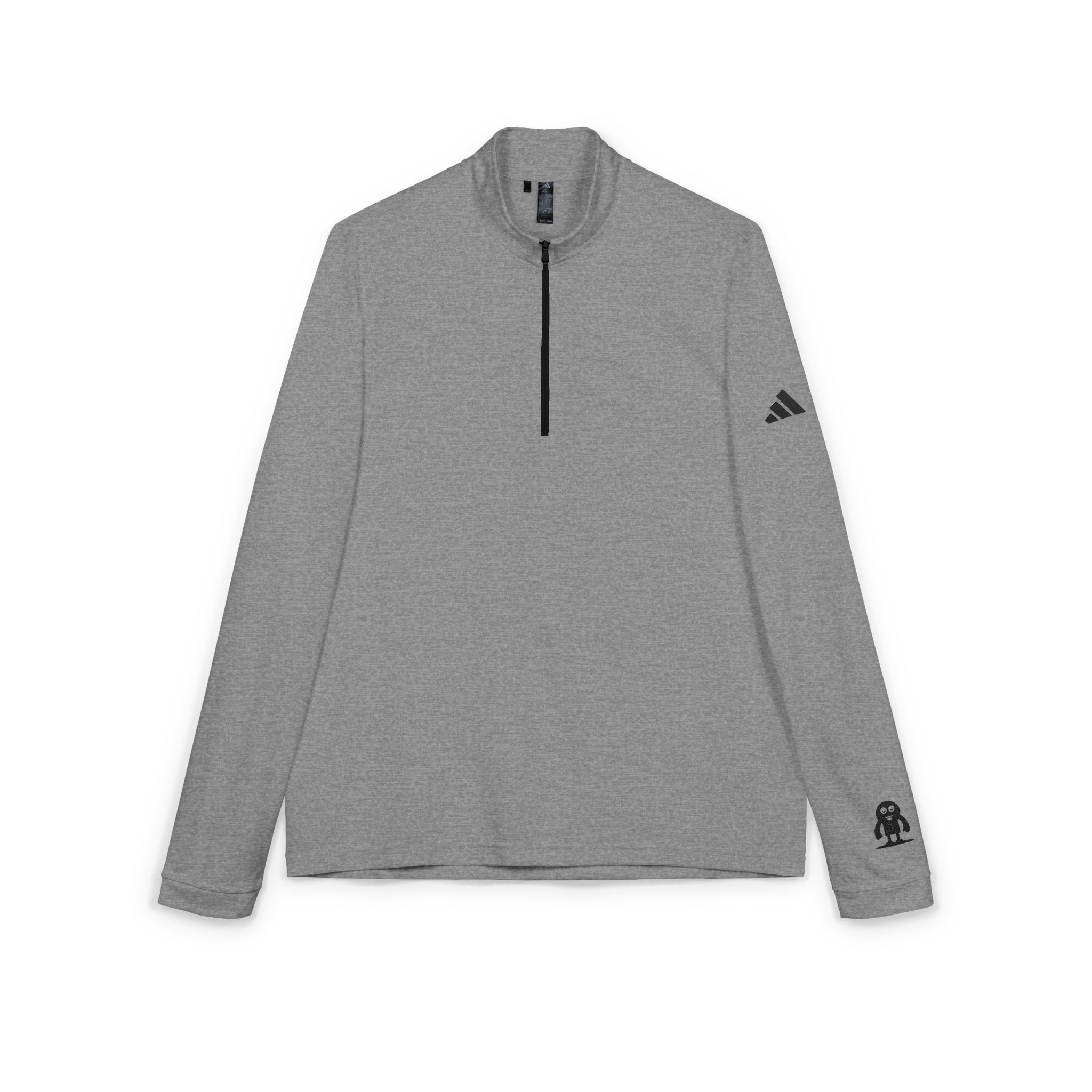 Emoji Character Vector Illustration Flat Emoji Character Adidas Quarter Zip Pullover Embroidery - Image 7