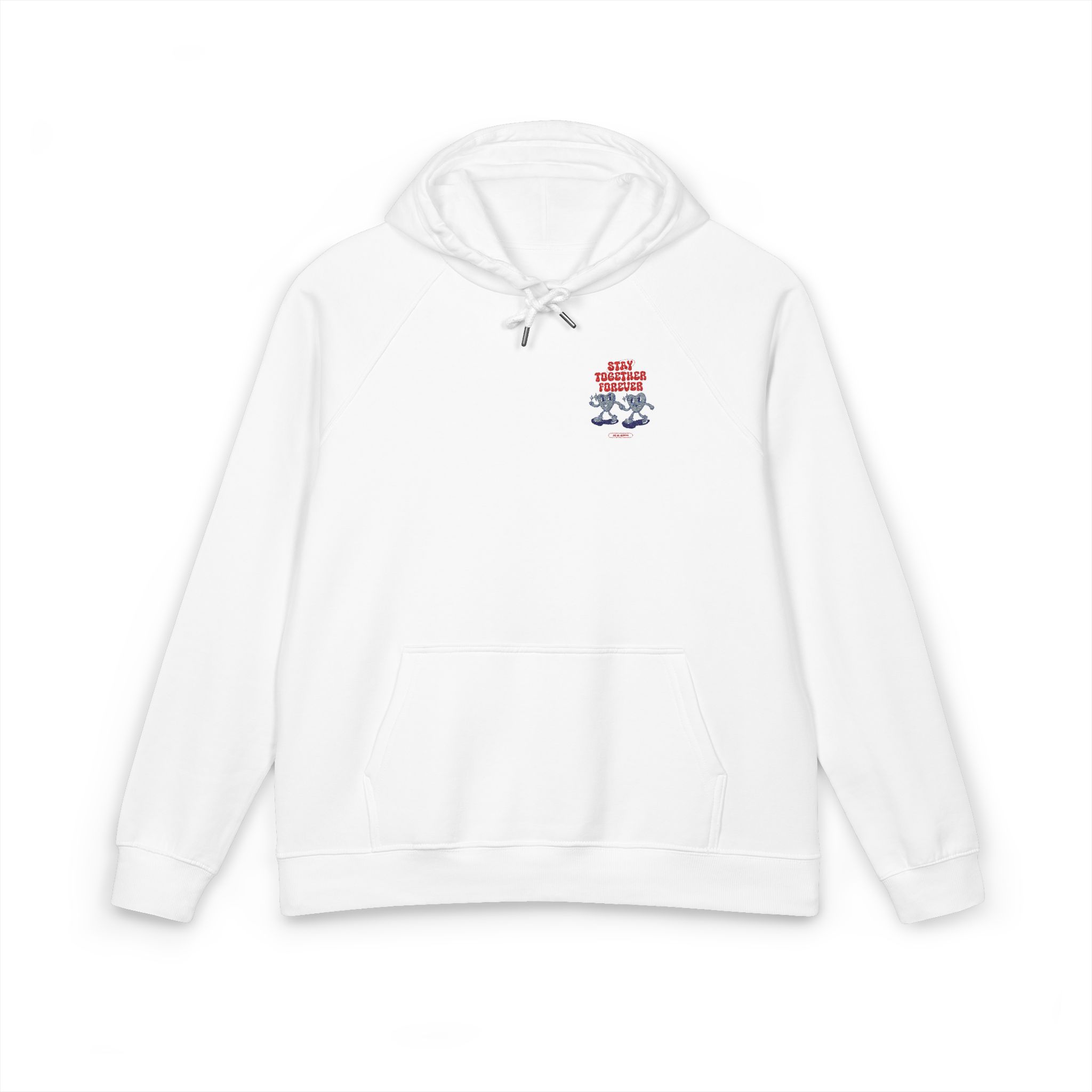 Stay Together Forever Unisex Eco Raglan Hoodie Embroidery