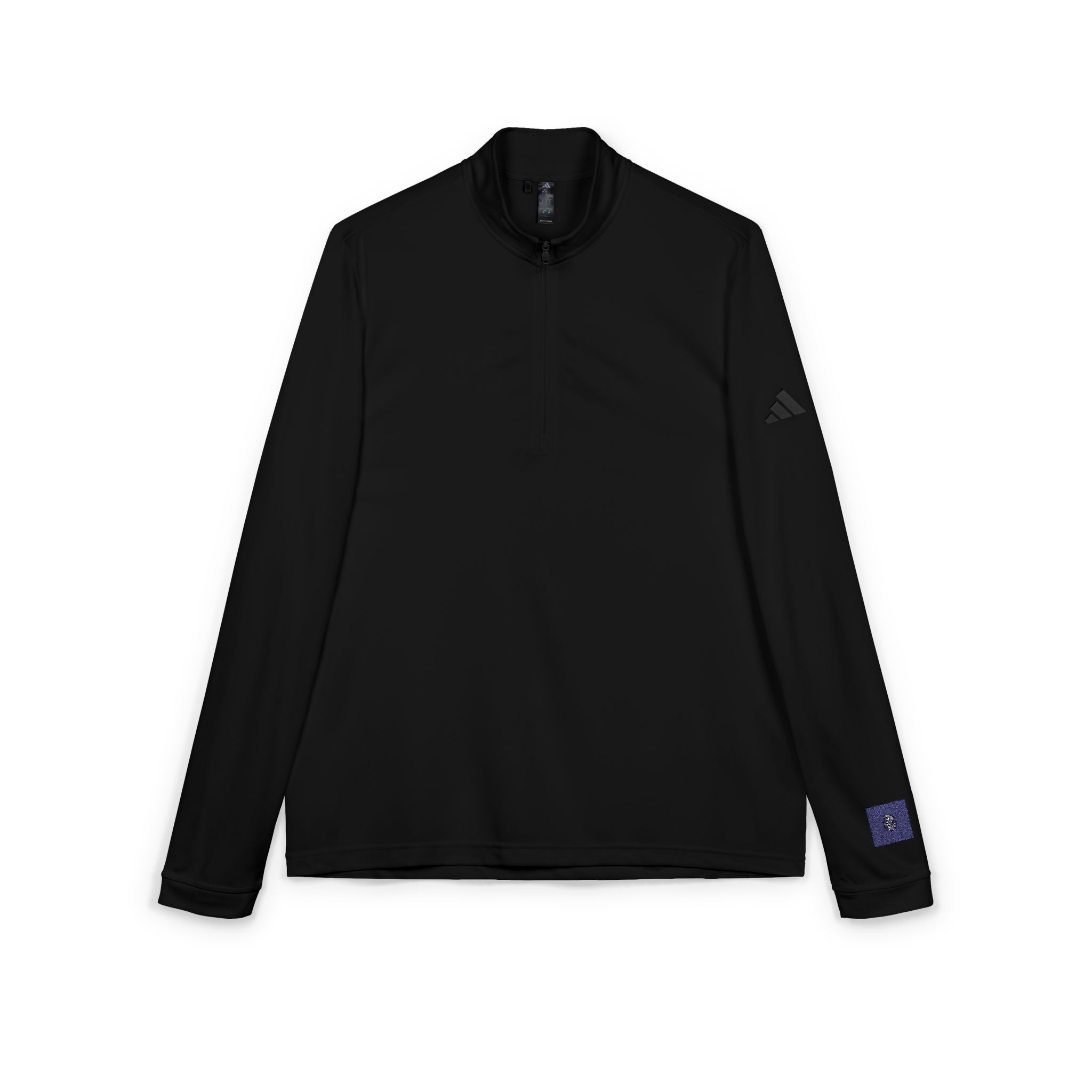 Zeus Logo Design Vector Illustration Adidas Quarter Zip Pullover Embroidery - Image 15