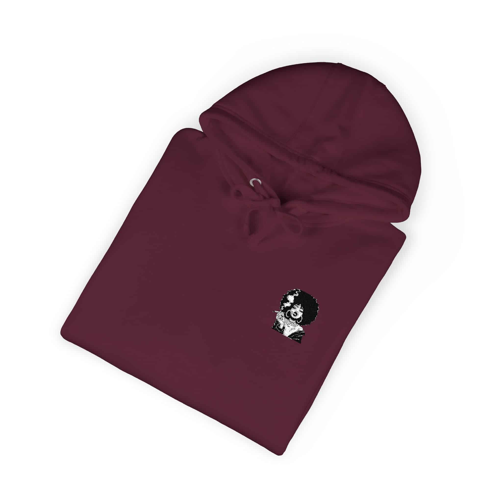 Afro Girl Smoking Svg 1 Unisex Fleece Hoodie - Image 32