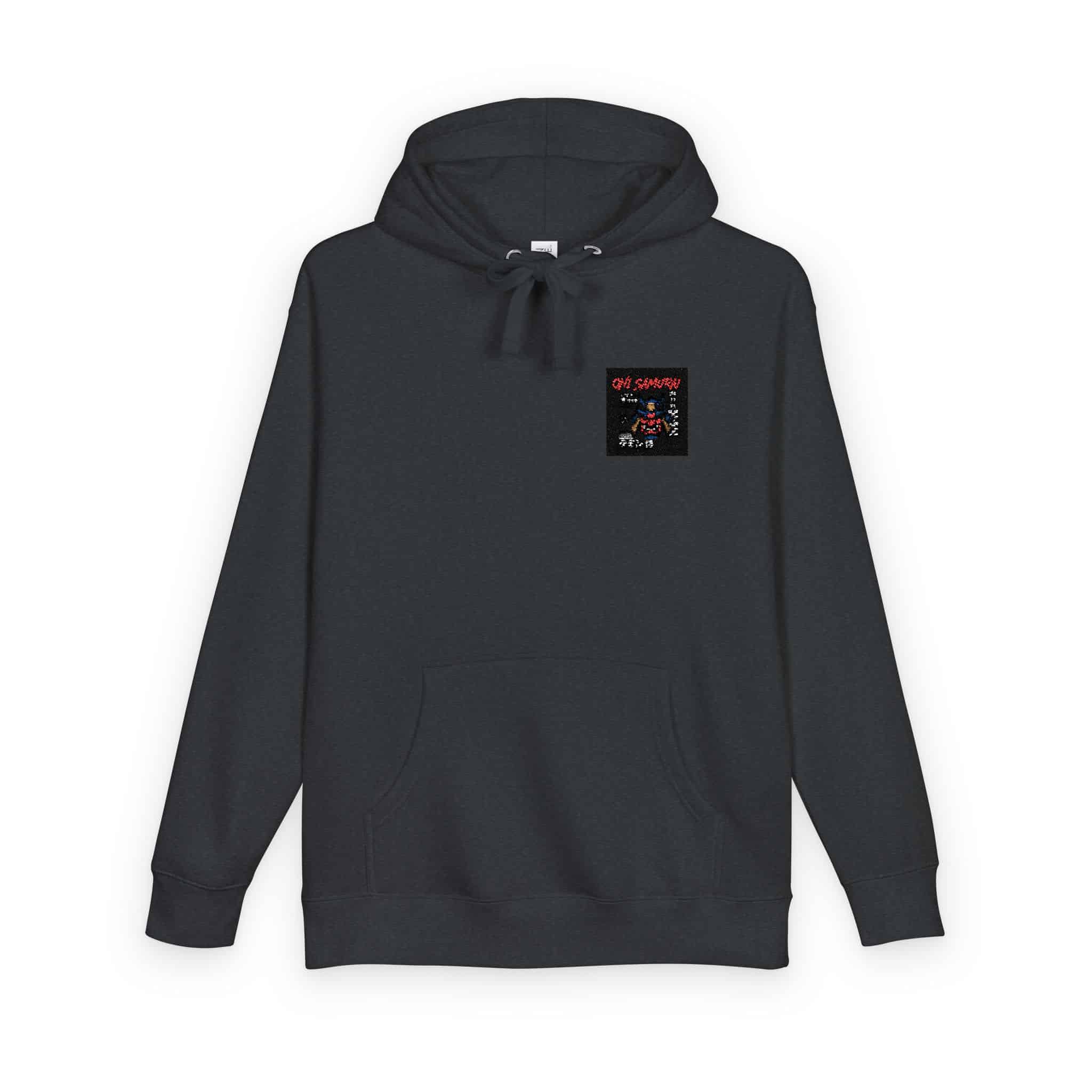Oni Samurai Design Logo Vector Copia Unisex Fleece Hoodie - Image 26