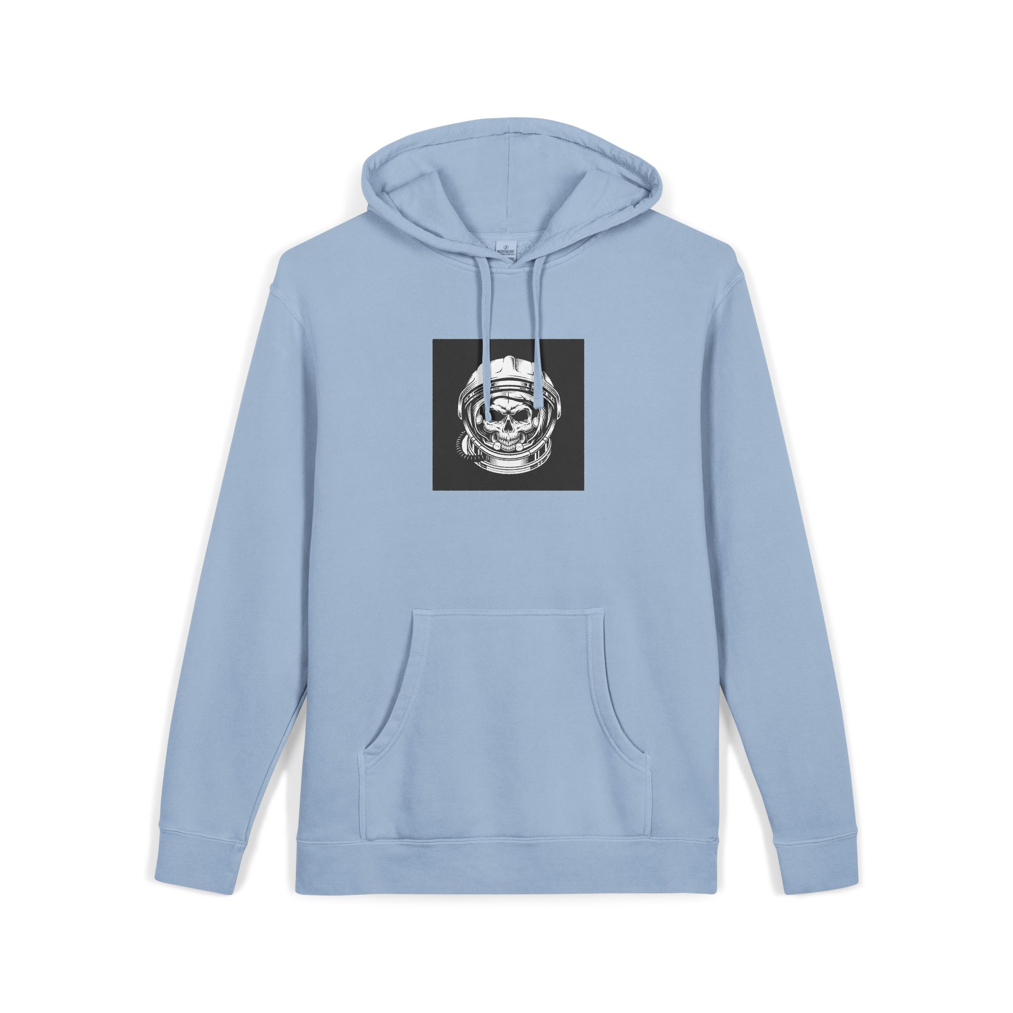 Vintage Astronaut Skull In Space Helmet Unisex Pigment Dyed Hoodie Embroidery - Image 19
