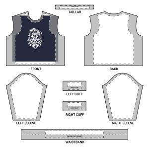 Zeus Logo Design Vector Illustration Mens Crewneck Long Sleeve Sweatshirt Aop