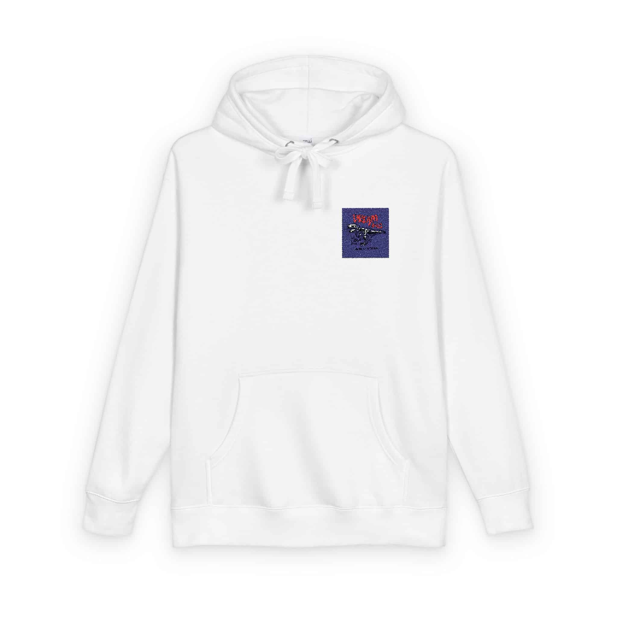 Dream Big Slogan With Cartoon Dinosaur Skeleton Vector Illustration Unisex Fleece Hoodie - Image 2