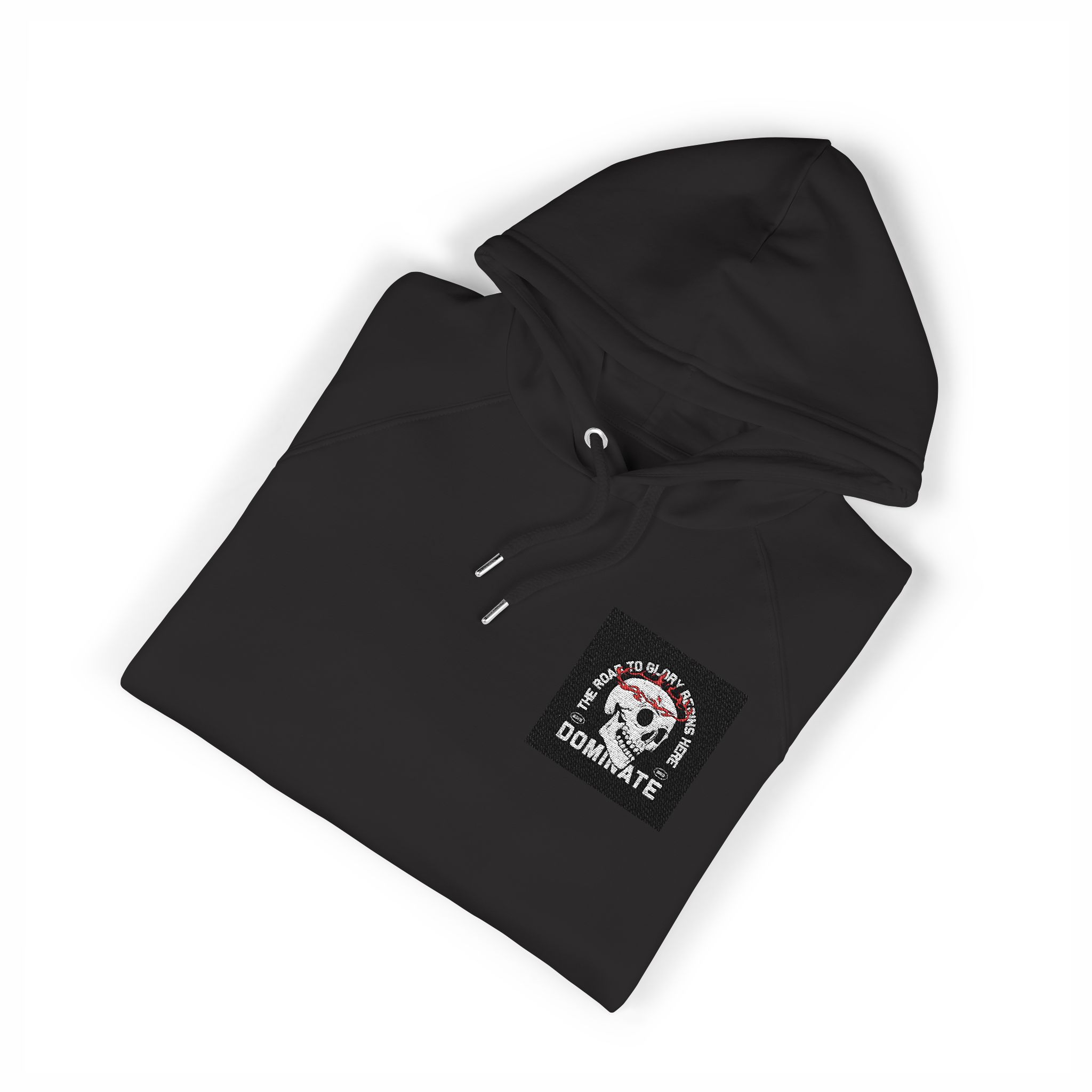 Streetwear Dark Skull Graphic Tshirt Design Vector Template Unisex Eco Raglan Hoodie Embroidery - Image 19