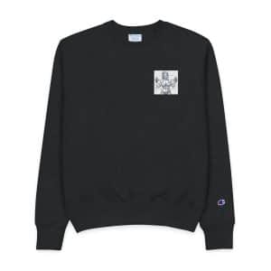 Crossfitt Girl V1 Mens Champion Crewneck Sweatshirt
