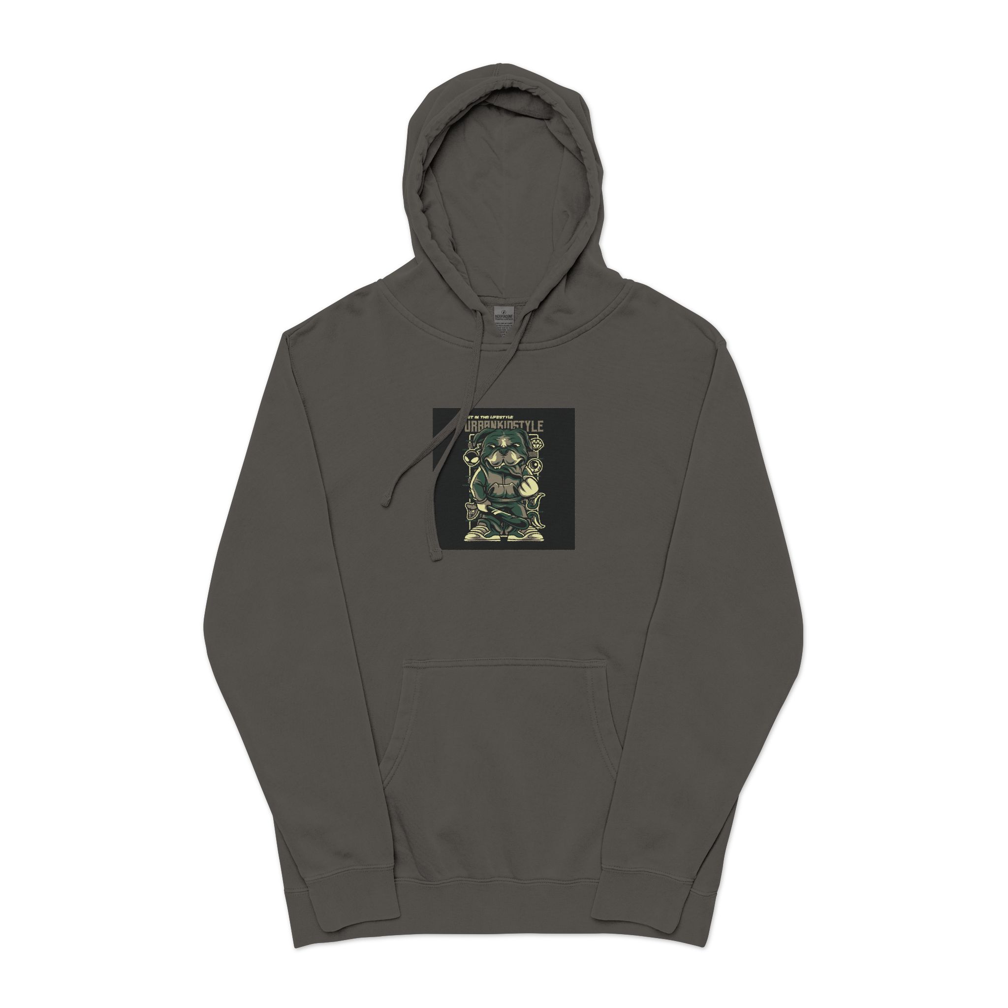 Urbankidstyle Unisex Pigment Dyed Hoodie Embroidery - Image 25