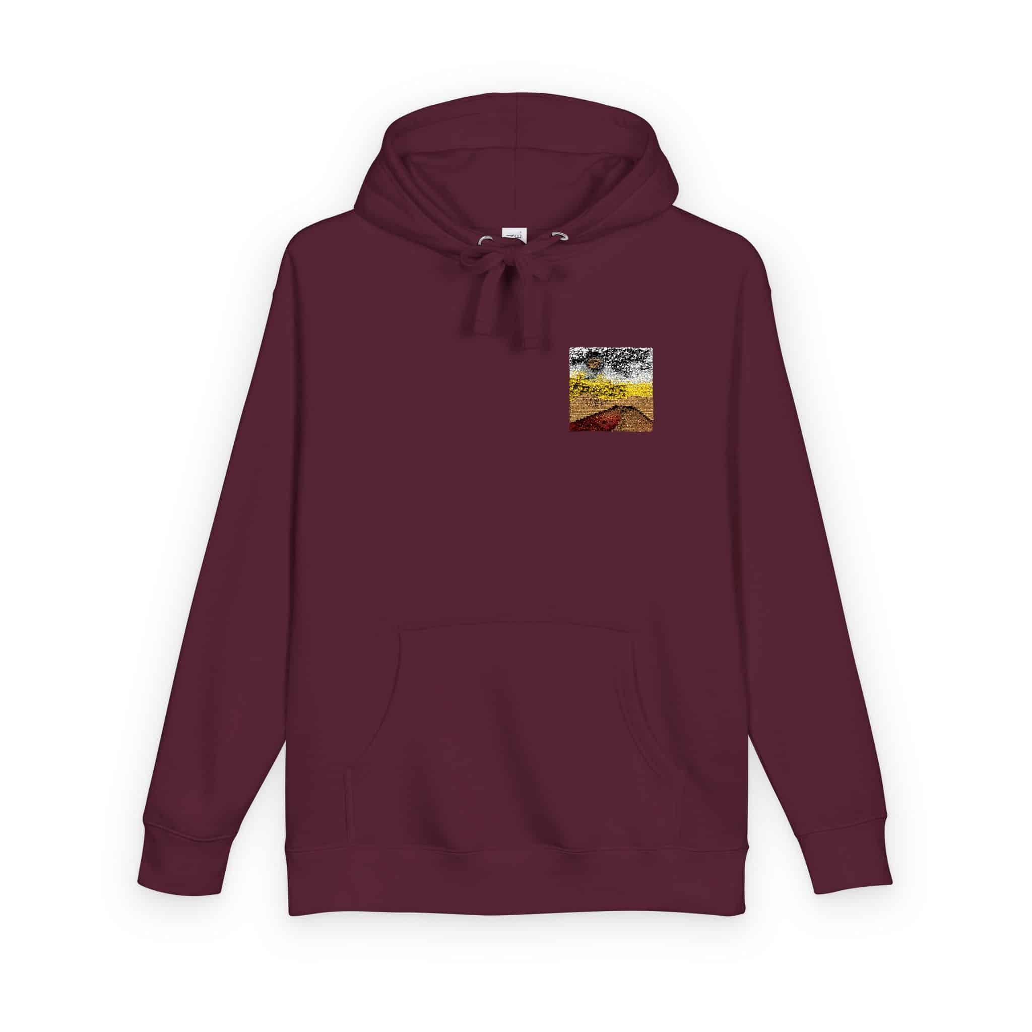 Dreamy Motivational Card Template Social Media Landscape Unisex Fleece Hoodie - Image 30