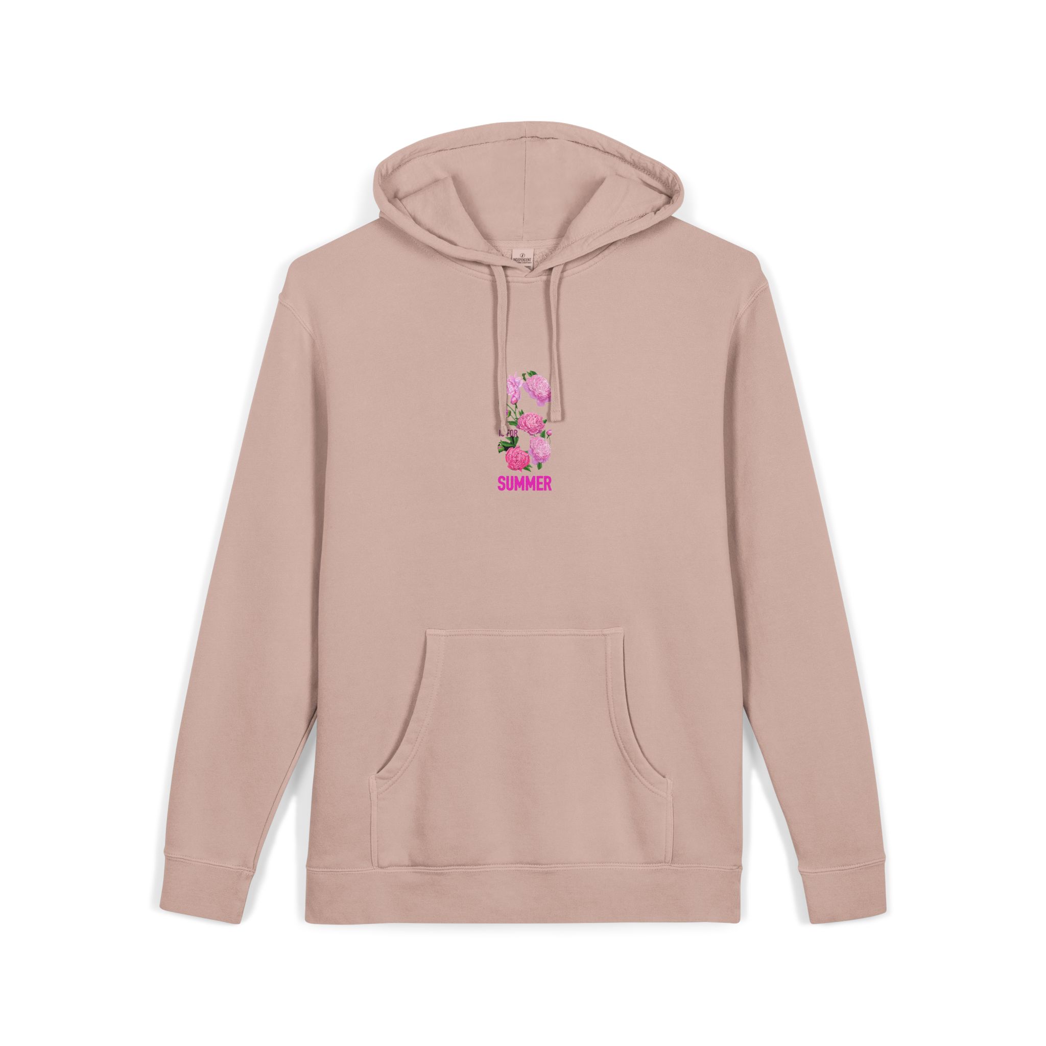Summer Unisex Pigment Dyed Hoodie Embroidery - Image 3