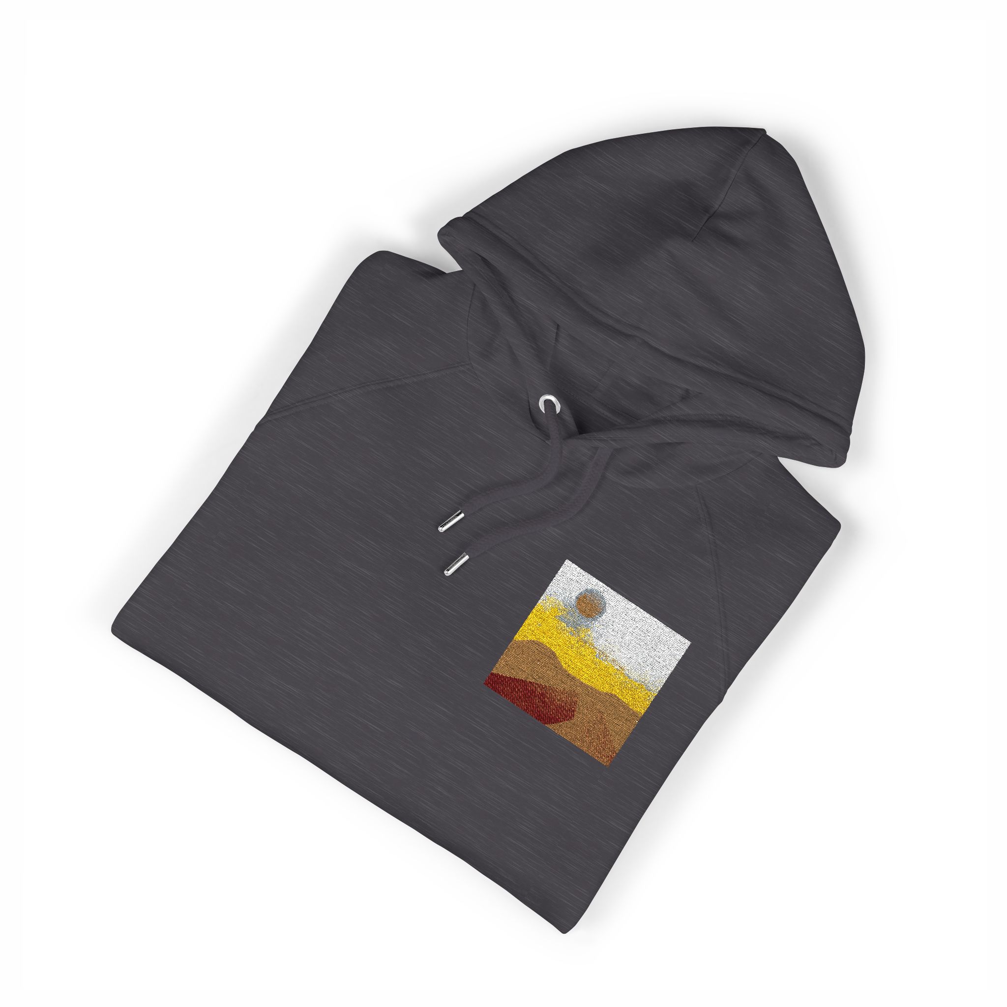 Dreamy Motivational Card Template Social Media Landscape Unisex Eco Raglan Hoodie Embroidery - Image 11
