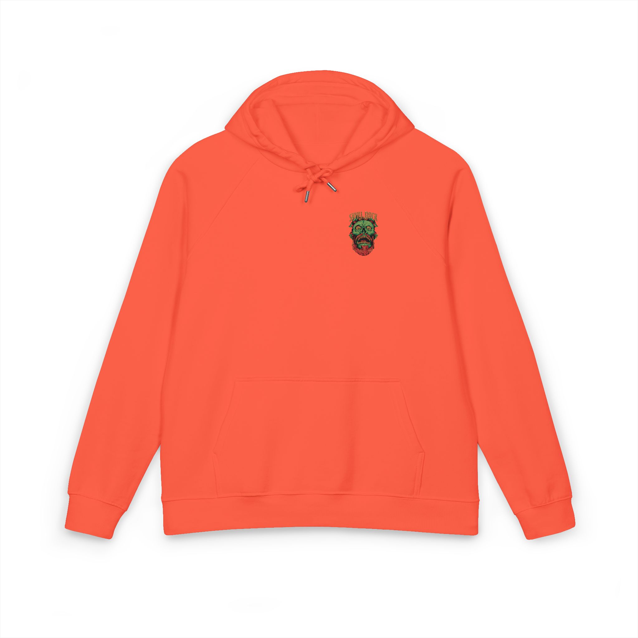 Skull Rock 1 181342 Unisex Eco Raglan Hoodie Embroidery - Image 5