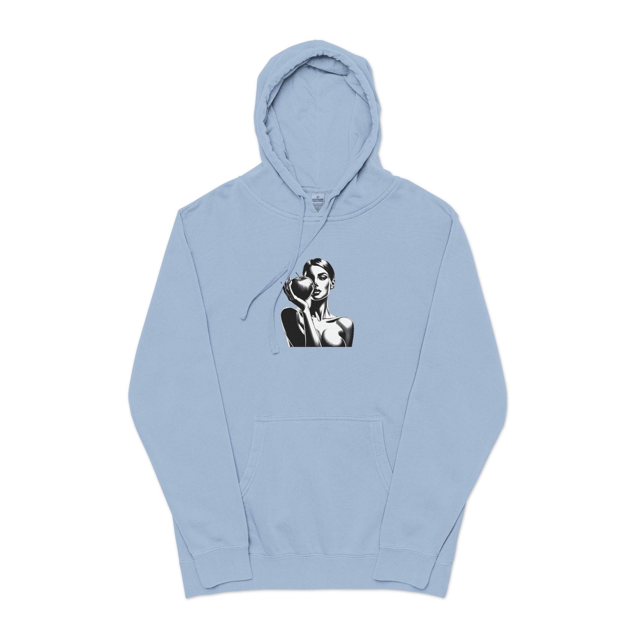 Woman Apple 181409 Unisex Pigment Dyed Hoodie Embroidery - Image 17