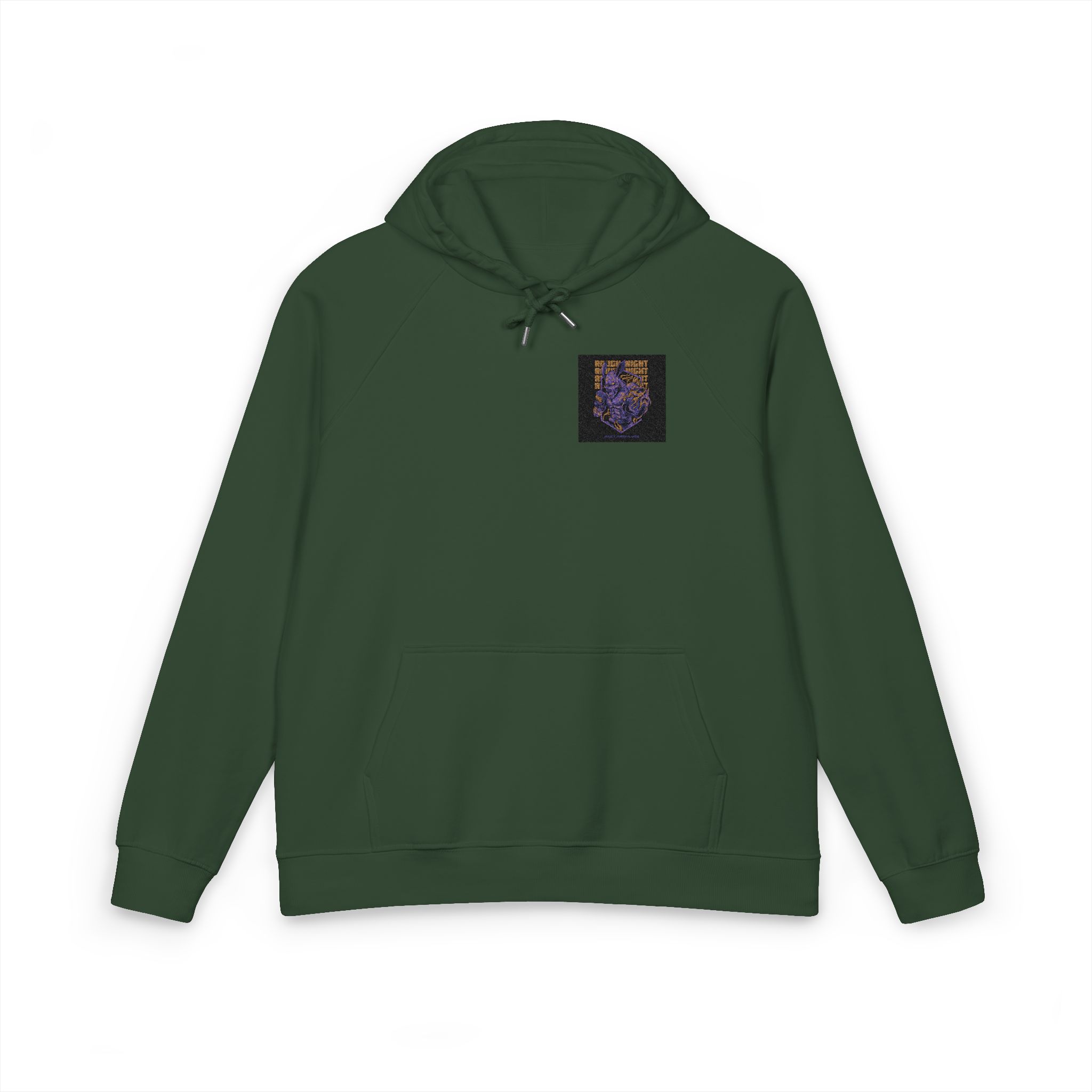 Rough Night Unisex Eco Raglan Hoodie Embroidery - Image 13
