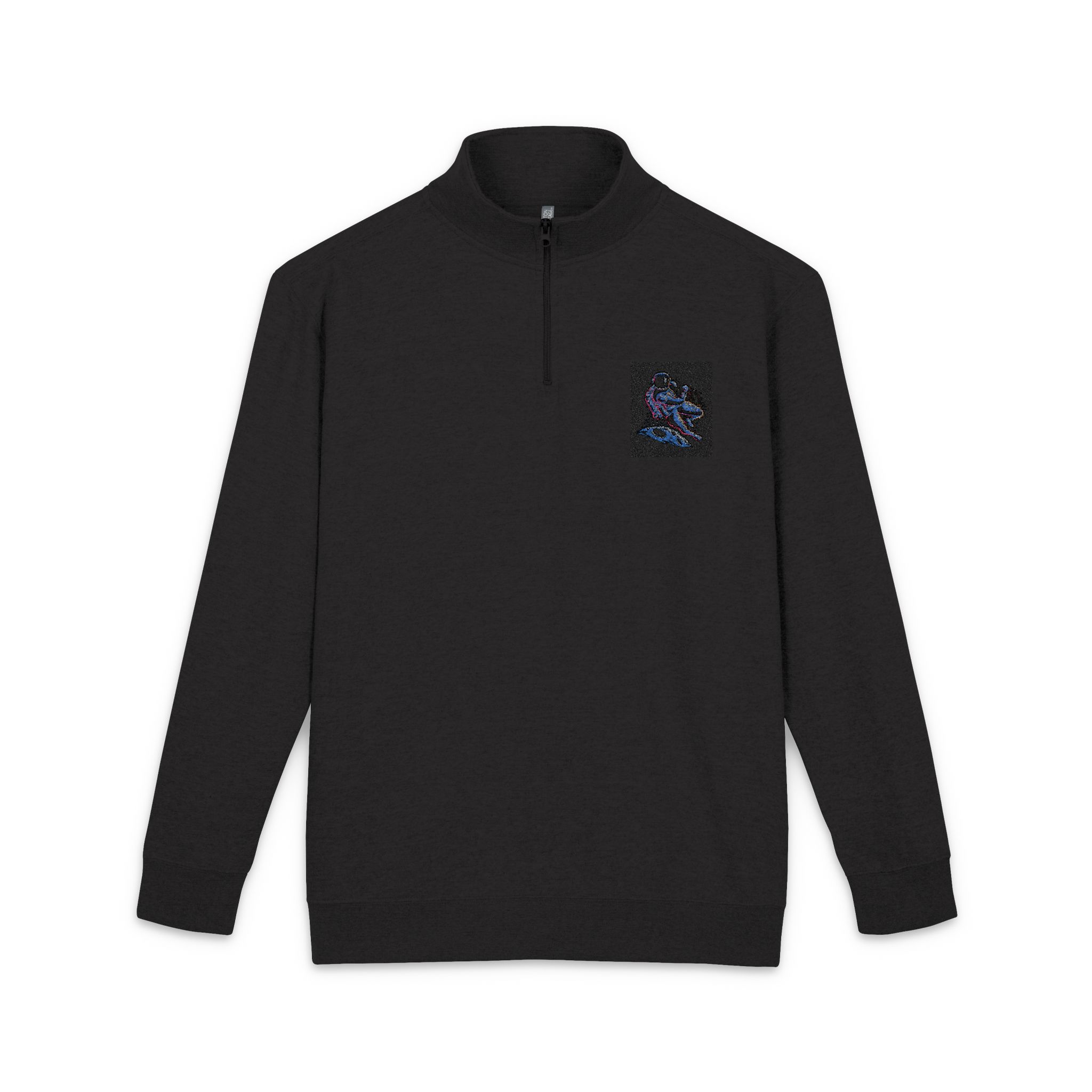 Astrounaut Journey In Space Unisex Fleece Pullover Embroidery