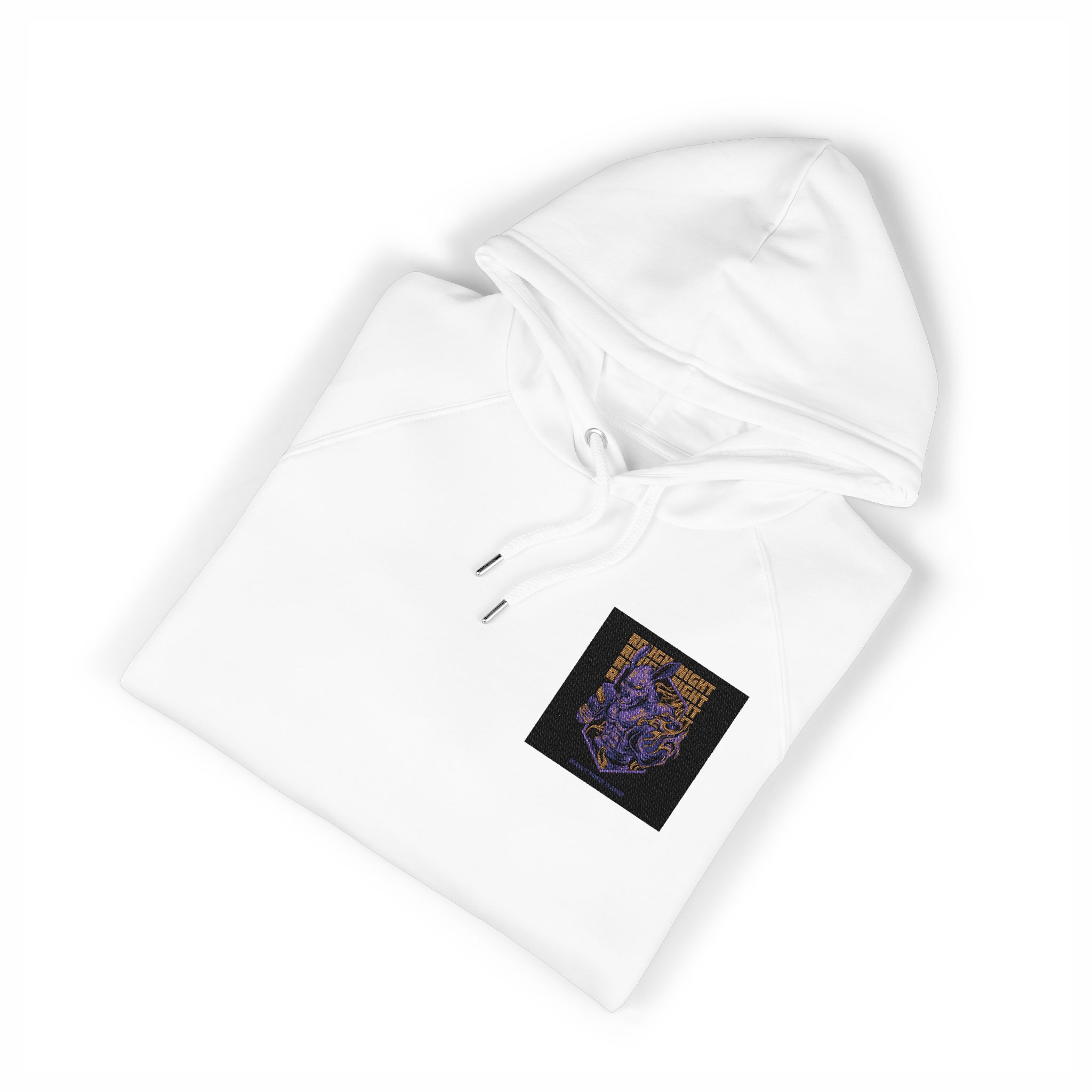 Rough Night Unisex Eco Raglan Hoodie Embroidery - Image 3