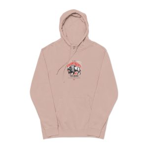The Bison Unisex Pigment Dyed Hoodie Embroidery