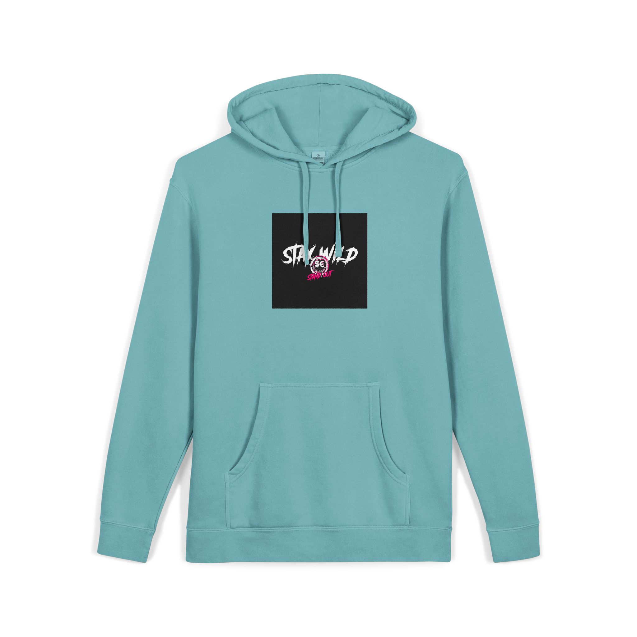 Stay Wild Stand Out Unisex Pigment Dyed Hoodie Embroidery - Image 11