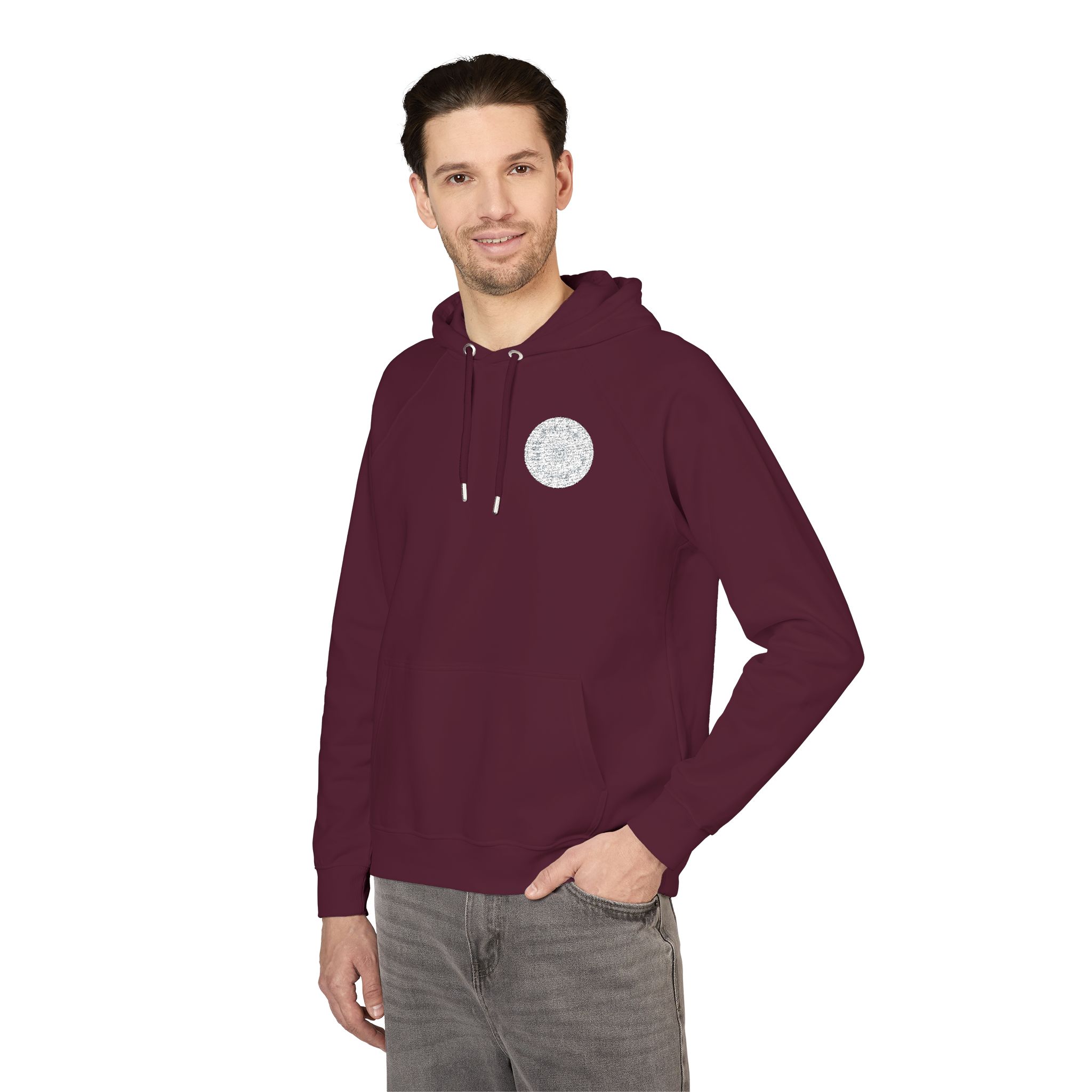 Zodiac Circle Horoscope Drawing Engraving Style Zodiac Wheel With Astrological Sy Unisex Eco Raglan Hoodie Embroidery - Image 24