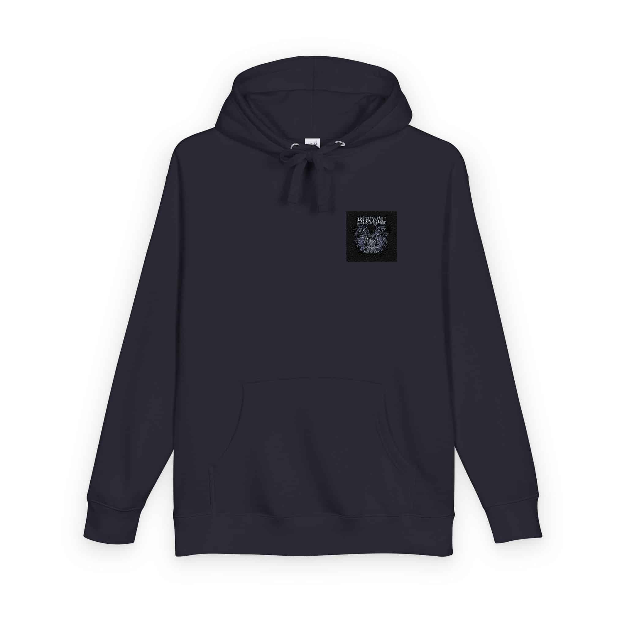 Raven Couple With Text Illustration Unisex Fleece Hoodie - Image 22