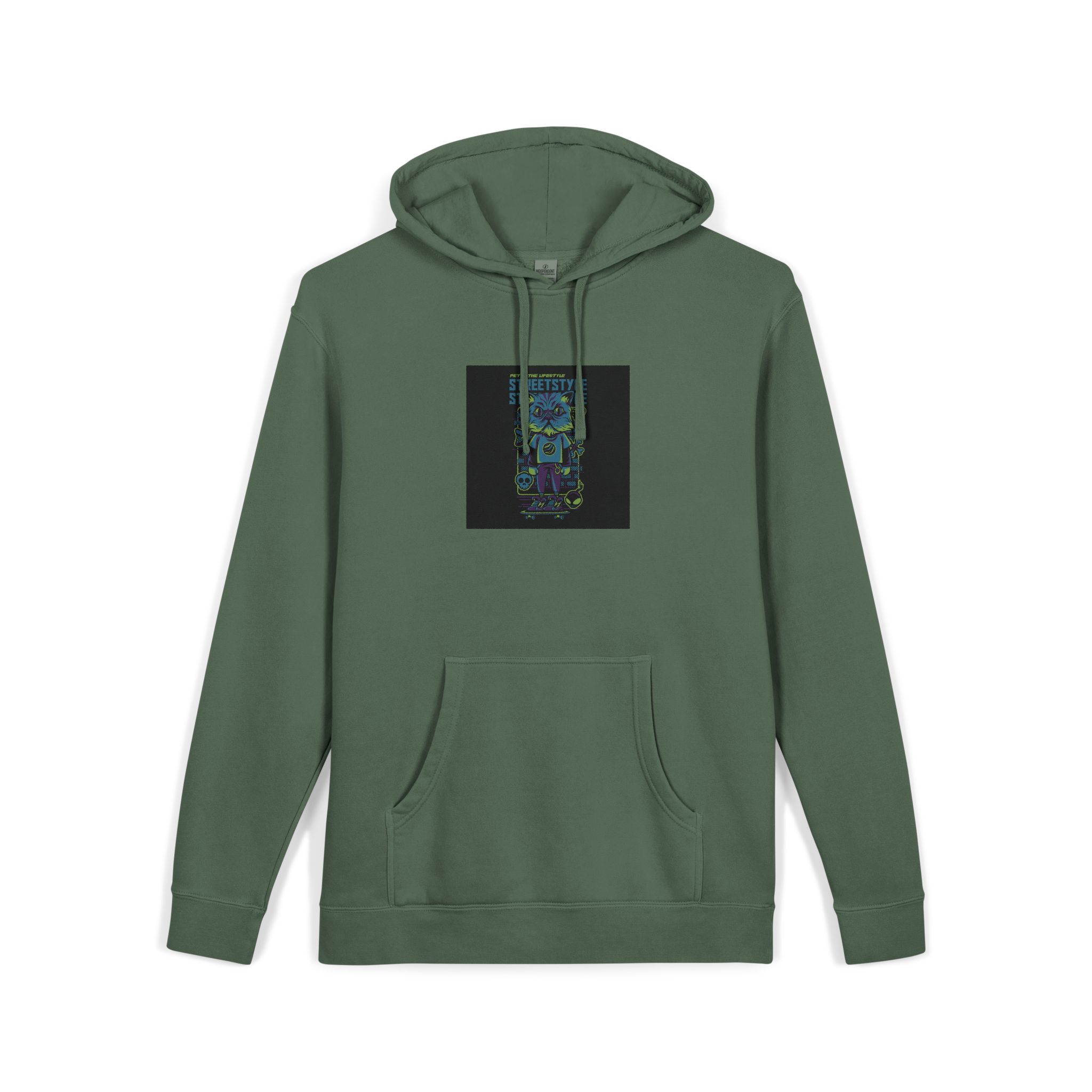 Streetstyle Unisex Pigment Dyed Hoodie Embroidery - Image 15