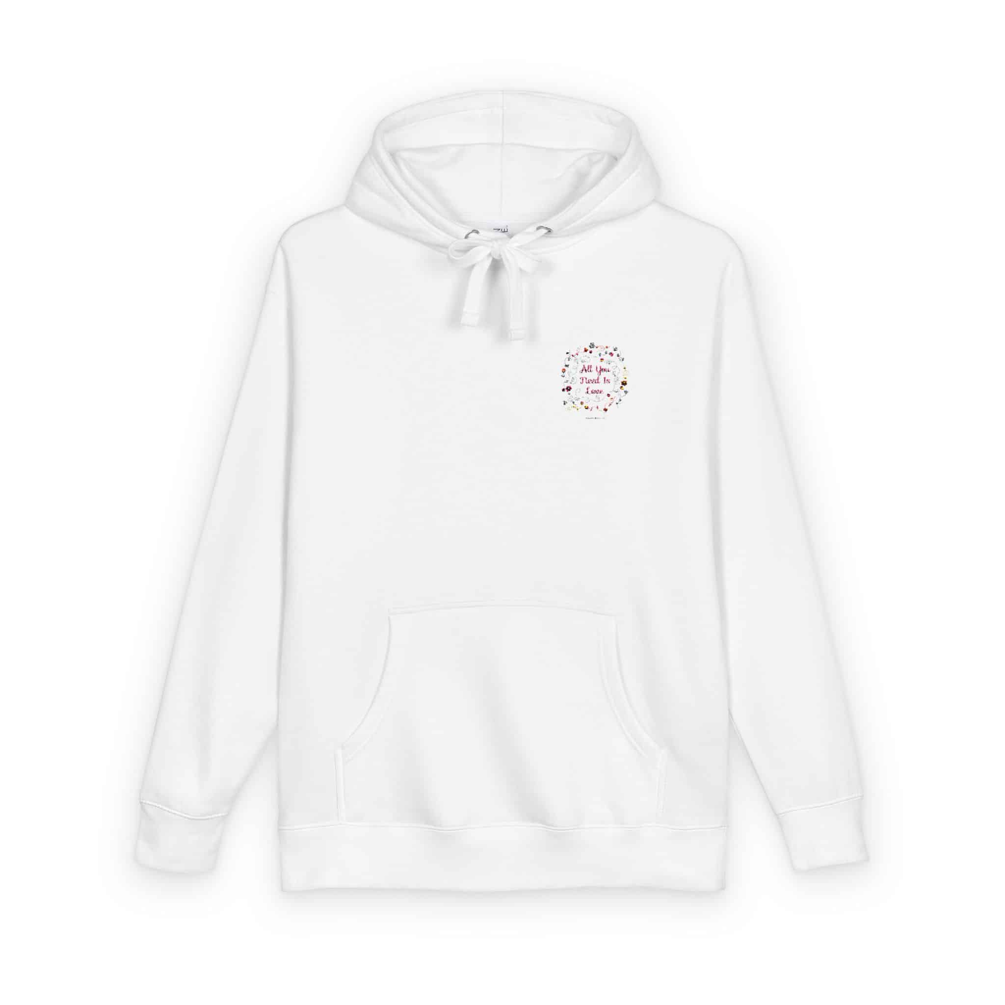 Romantic Valentine S Day Card Unisex Fleece Hoodie - Image 2