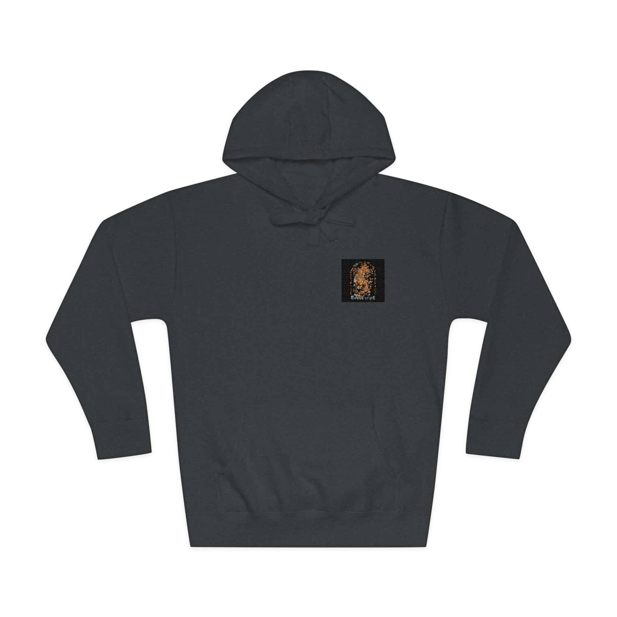 Qilin With Text Illustration Unisex Fleece Hoodie - Image 25