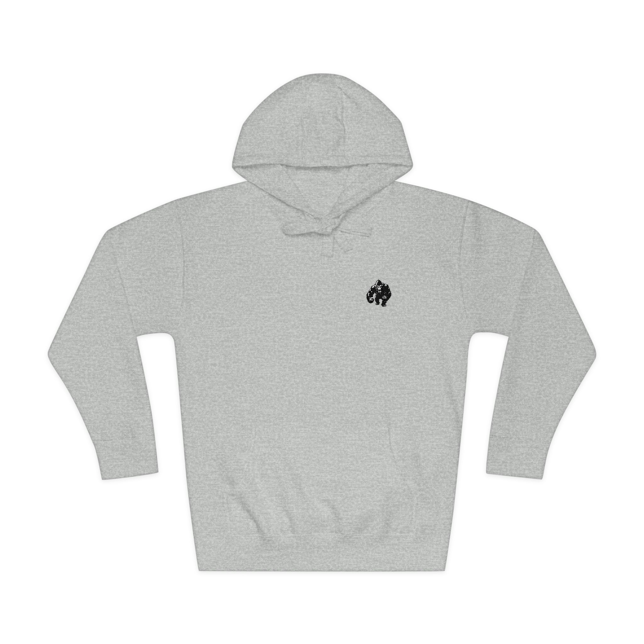 Powerful Gorilla Mascot Vector Illustration Gorilla Mascot Gorilla Vector Silhouettes (1) Unisex Fleece Hoodie - Image 13